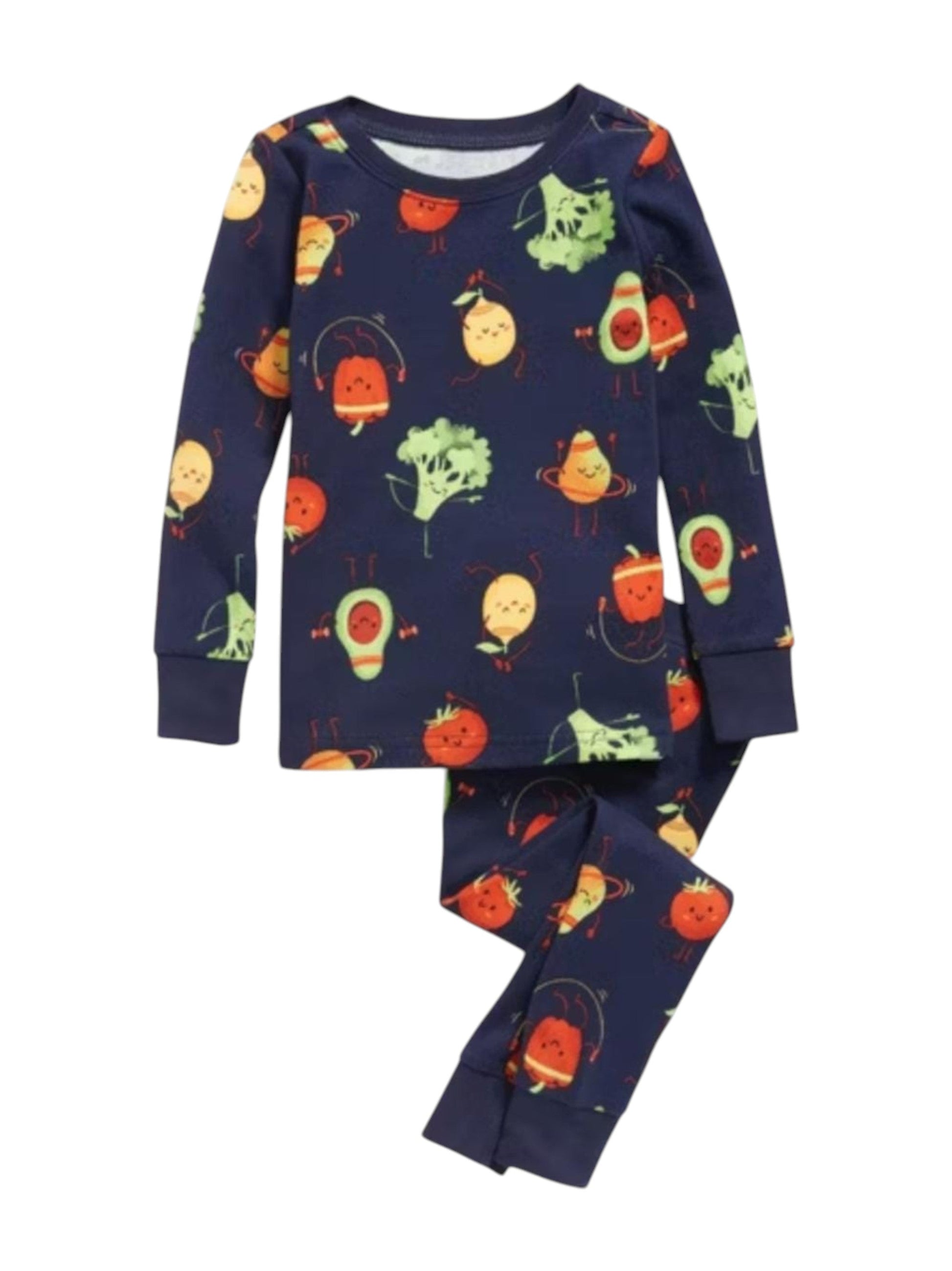 Kids Boy's Printed Pajama Set,Navy