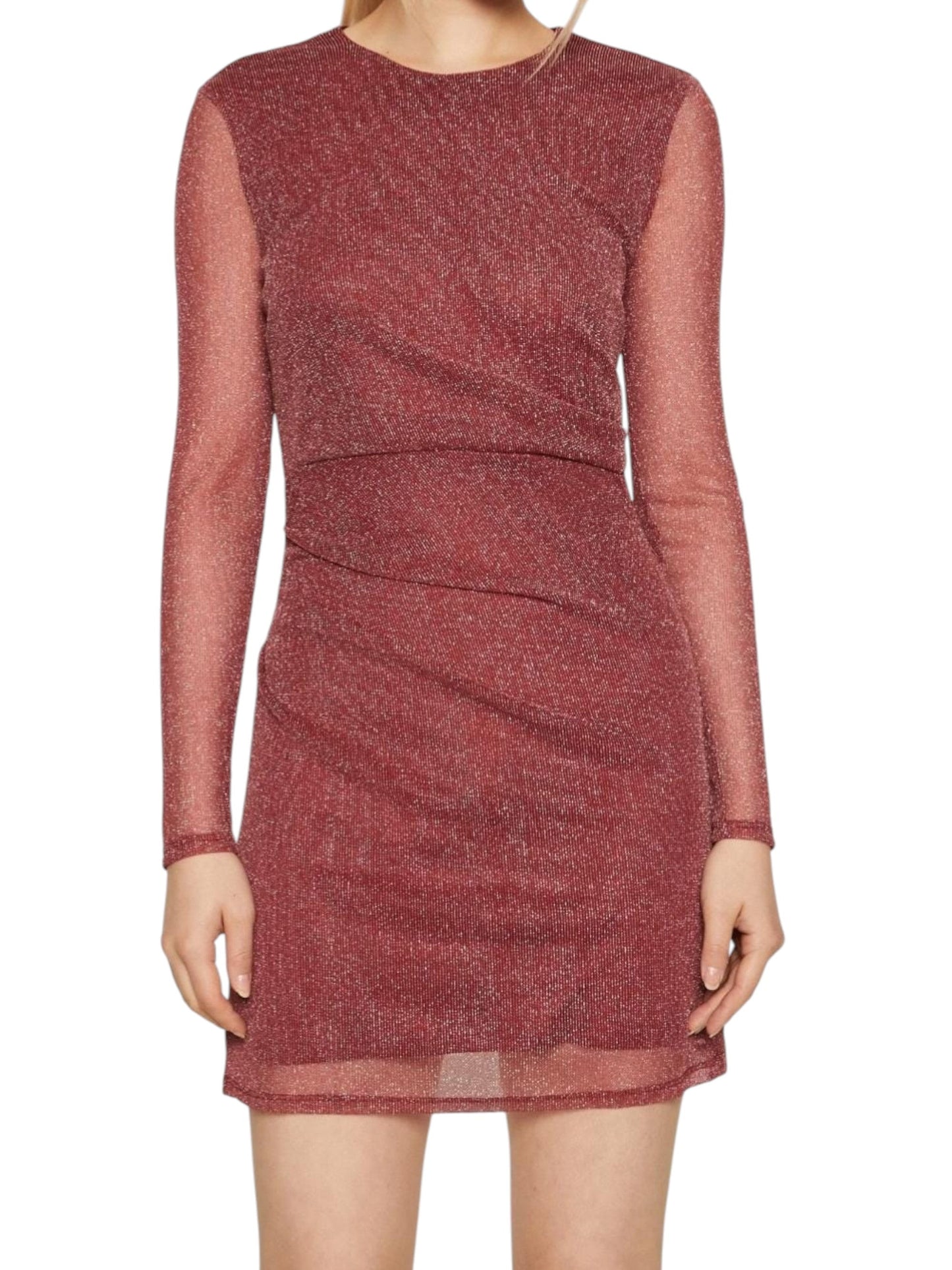 Women's Shiny Dress,Red