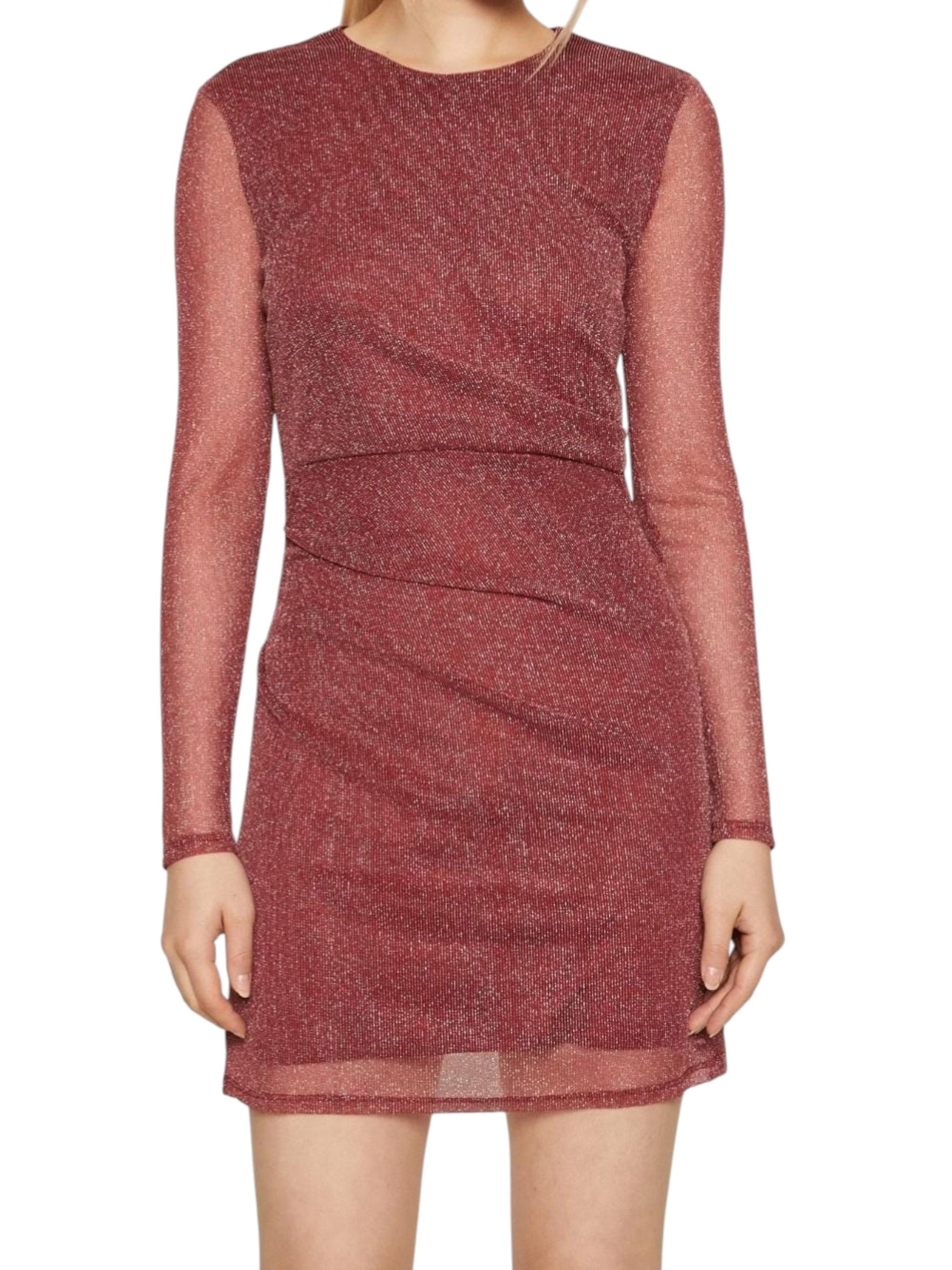 Women's Shiny Dress,Red