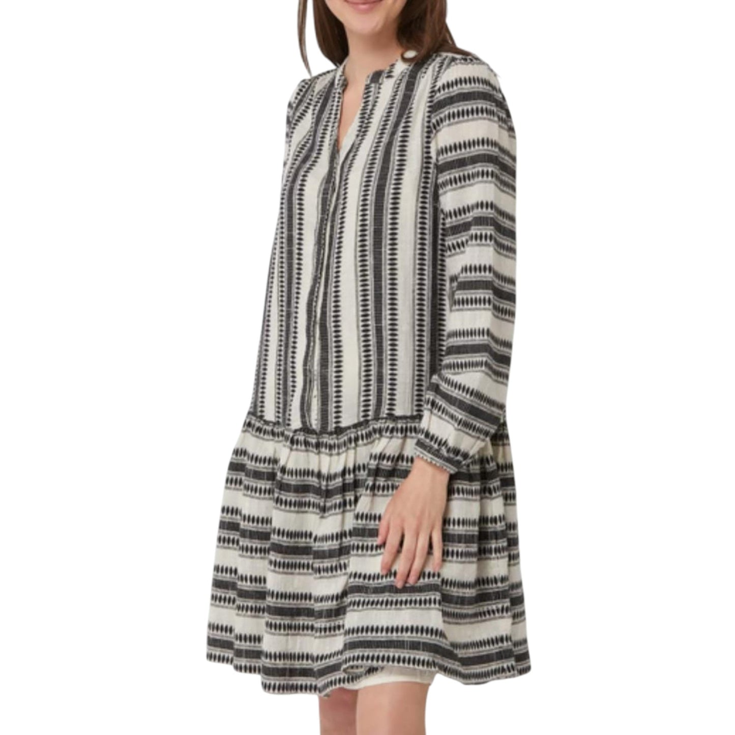 Women's Plaid Dress,White/Black