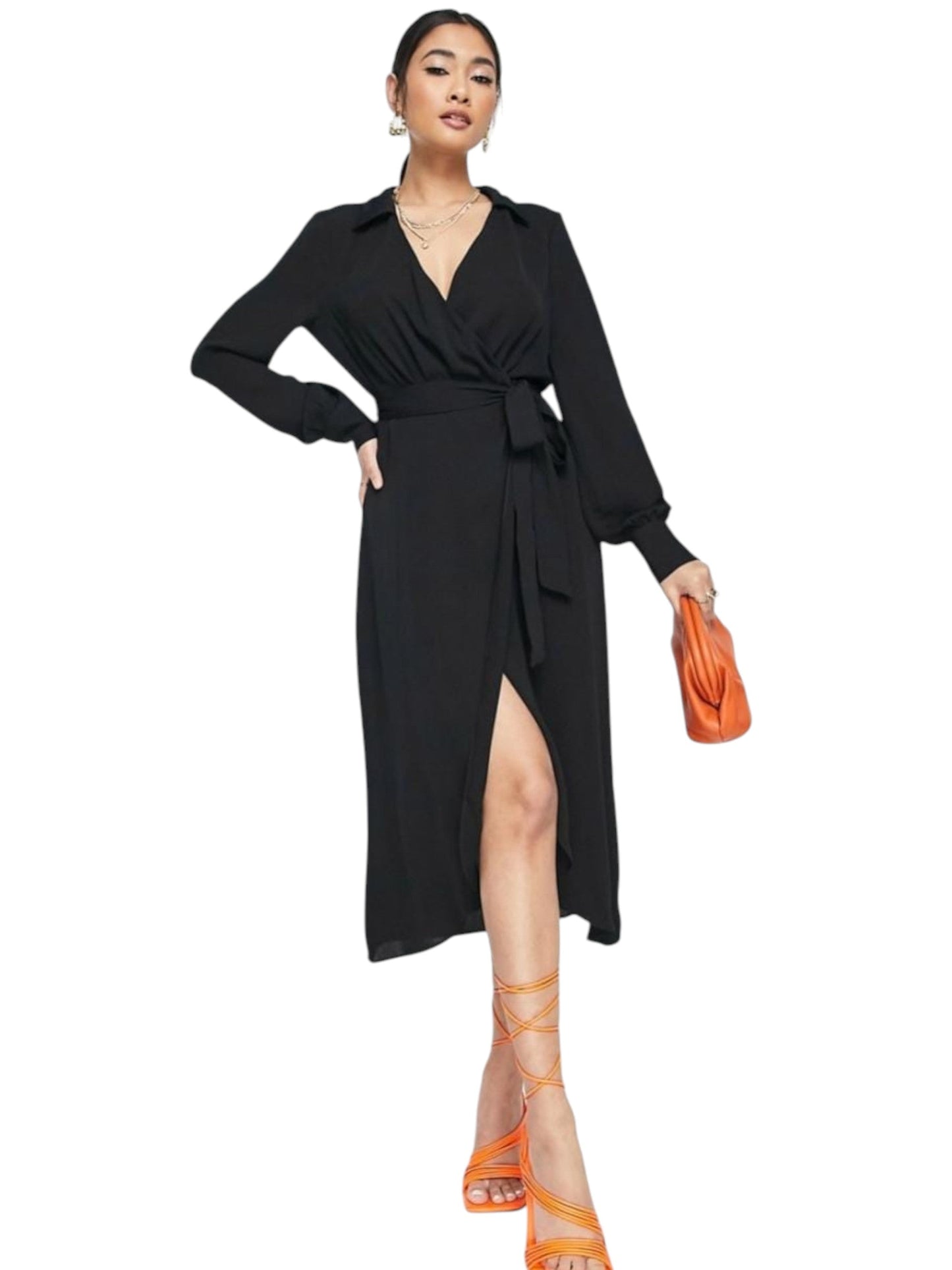 Women's Plain Dress,Black