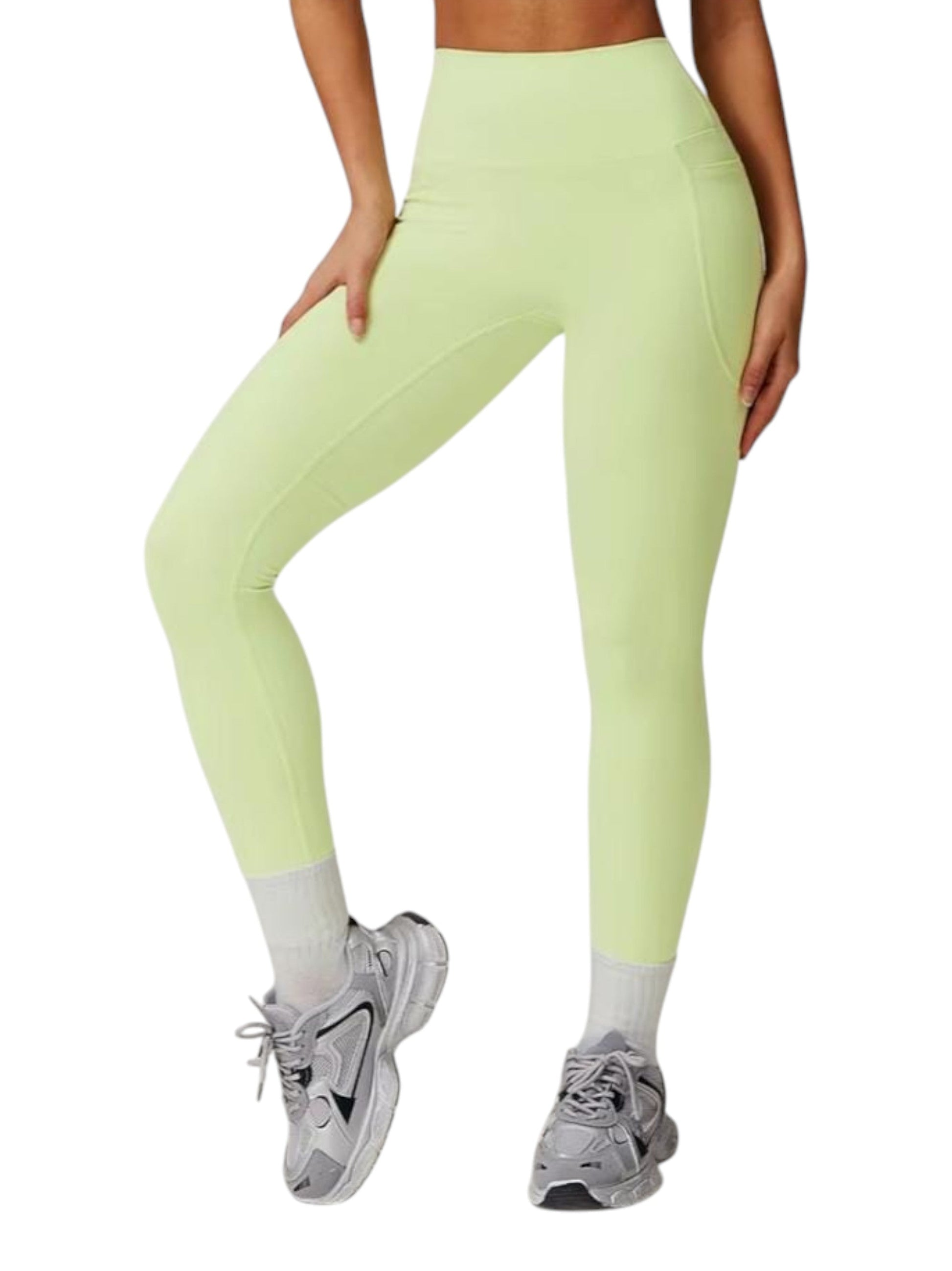 Kids Girl's Plain Legging,Light Green