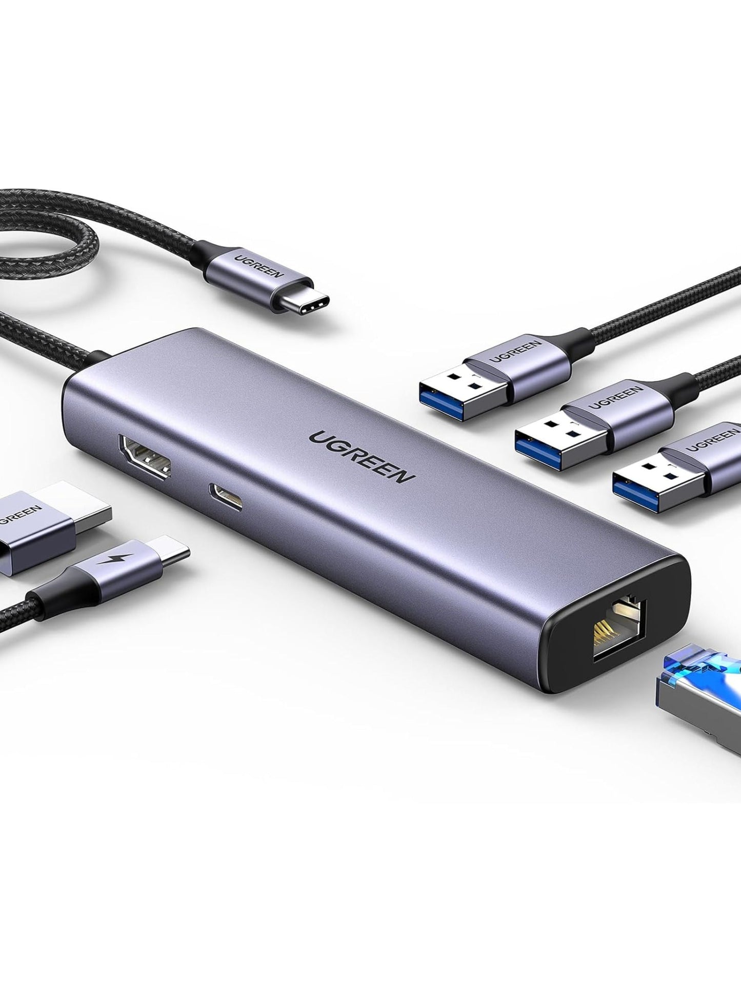 6-In-1 Usb-C Hub Docking Station