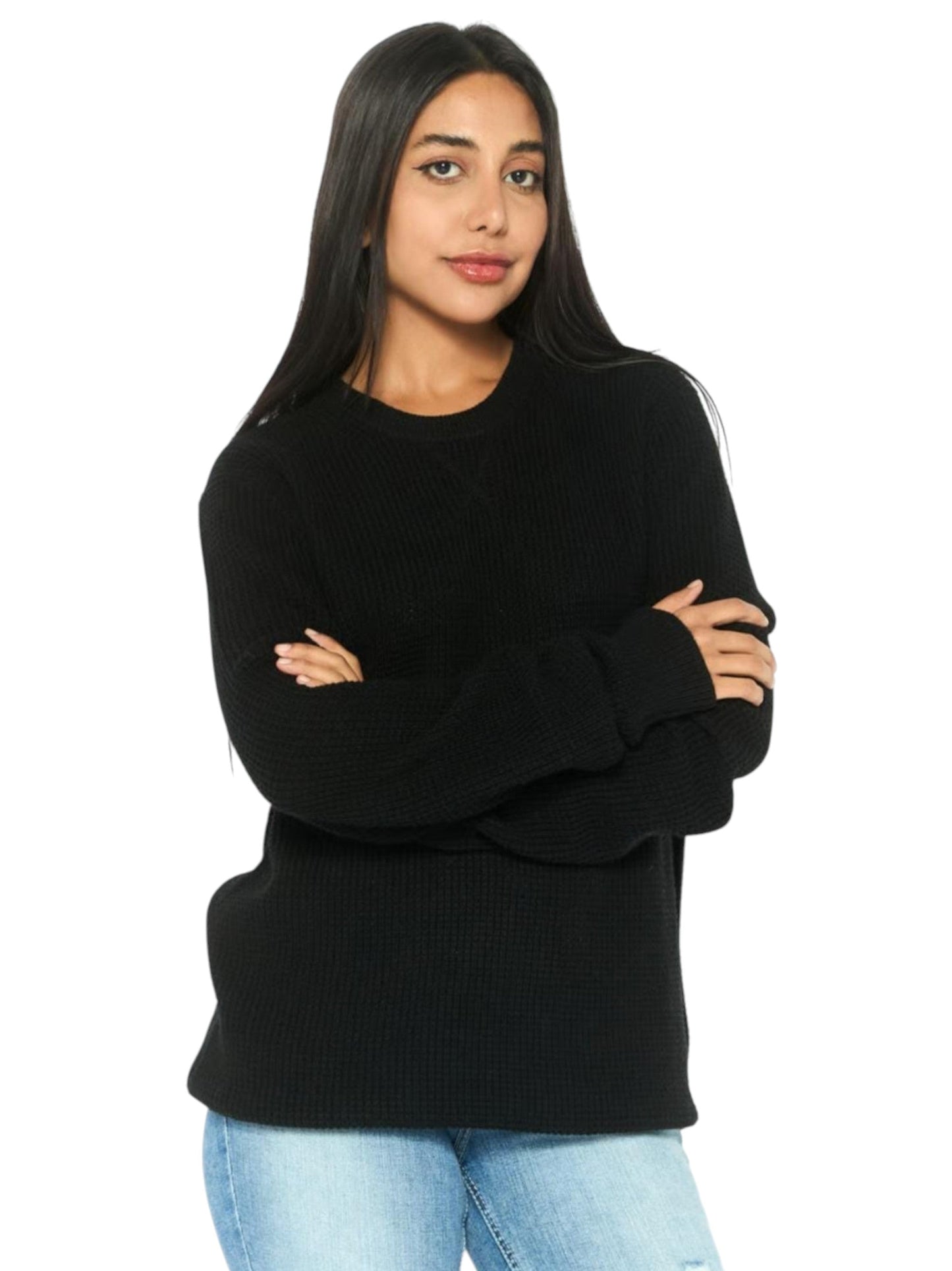 Women's Knitted Sweates,Black