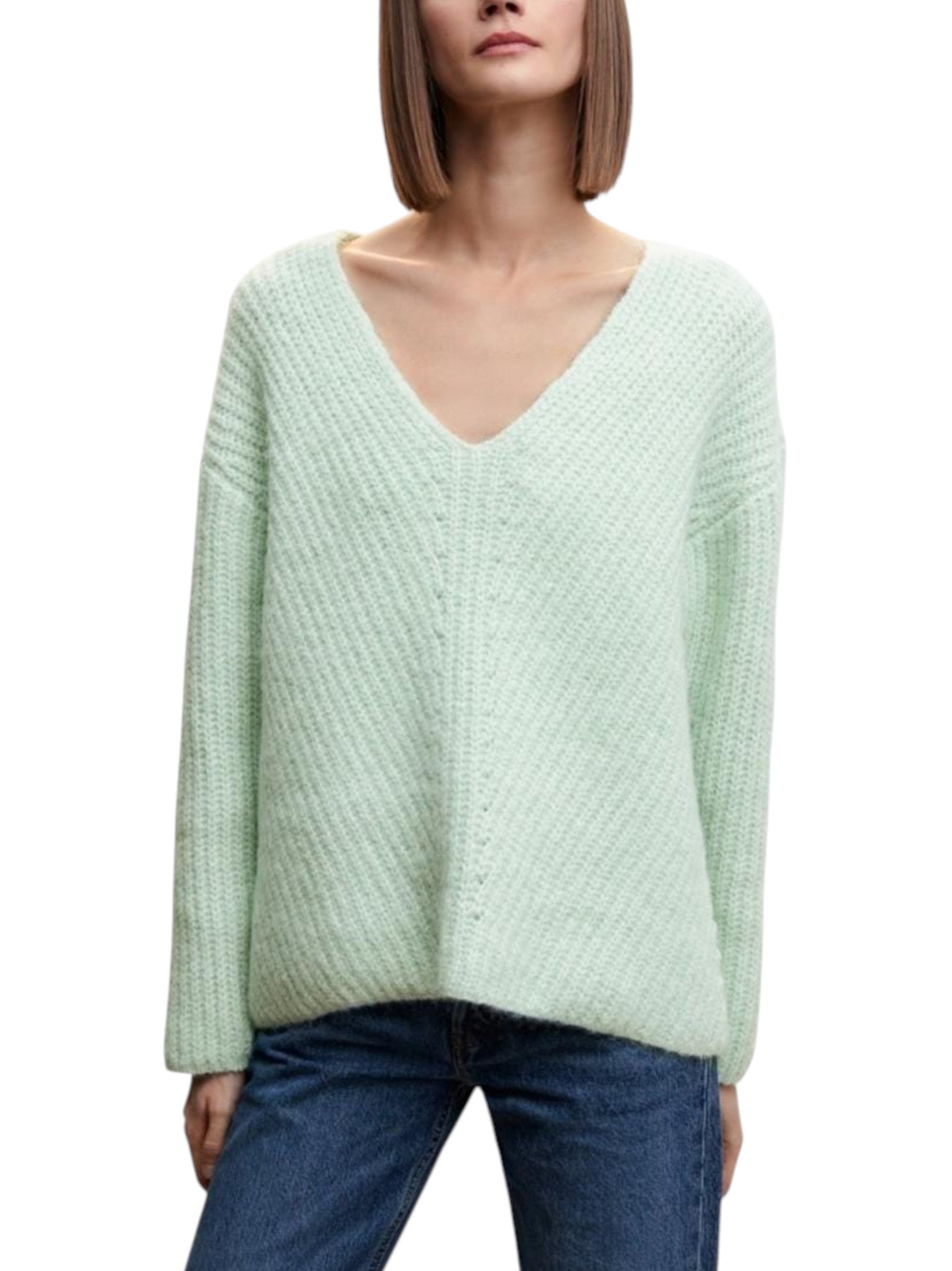 Women's Knitted Sweaters,Light Green