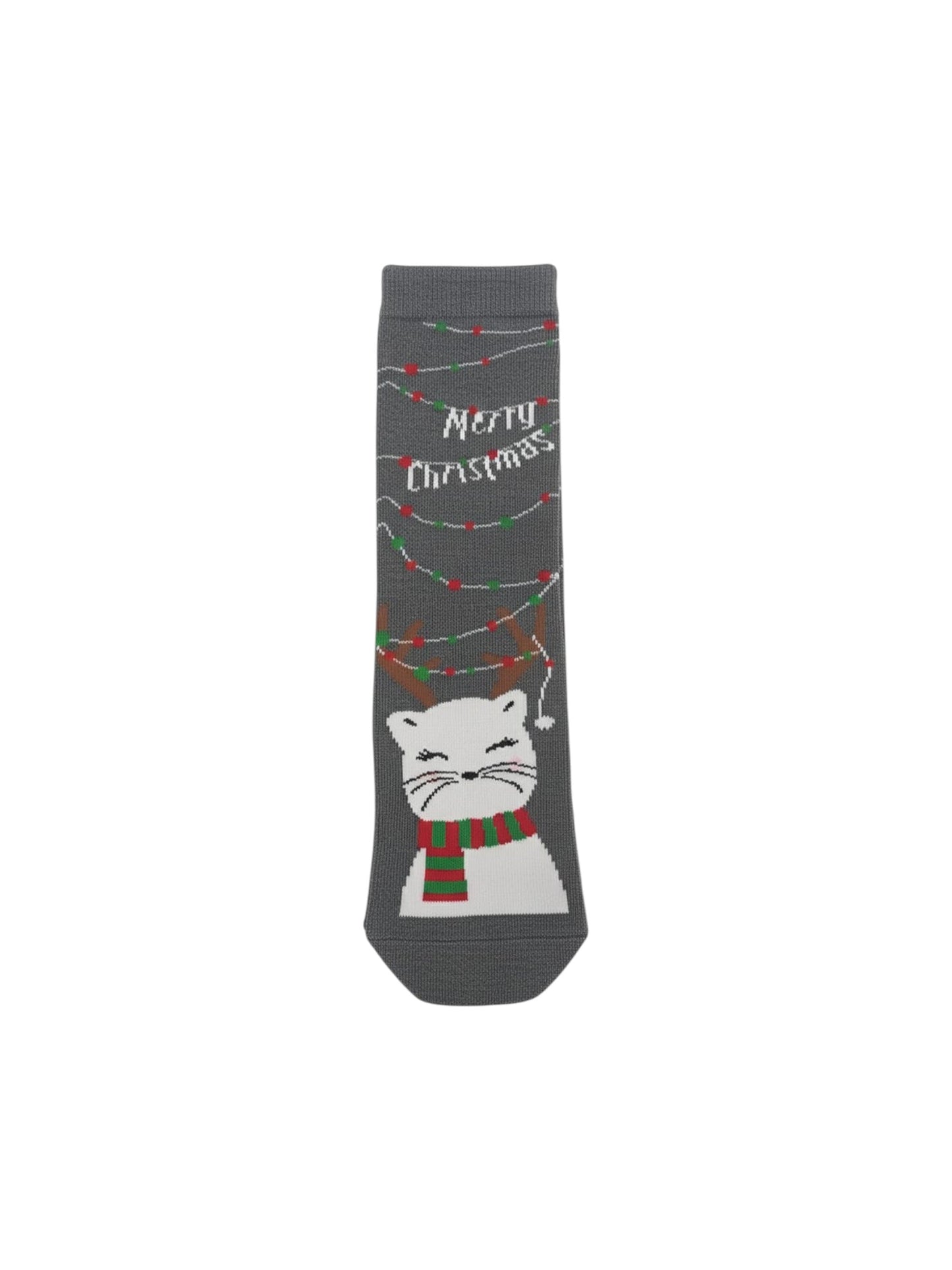 Women's Printed Knitted Socks,Grey
