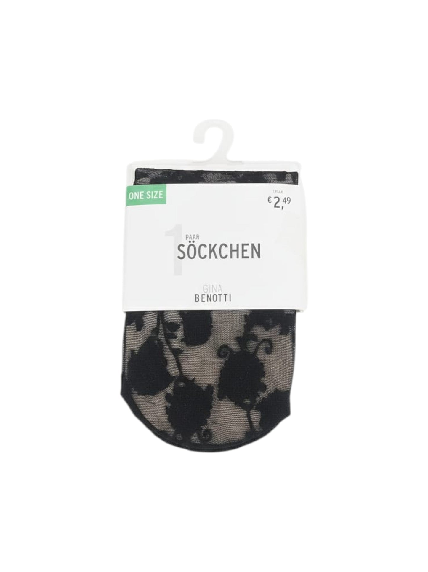 Women's Floral Printed Sheer High Top Socks,Black