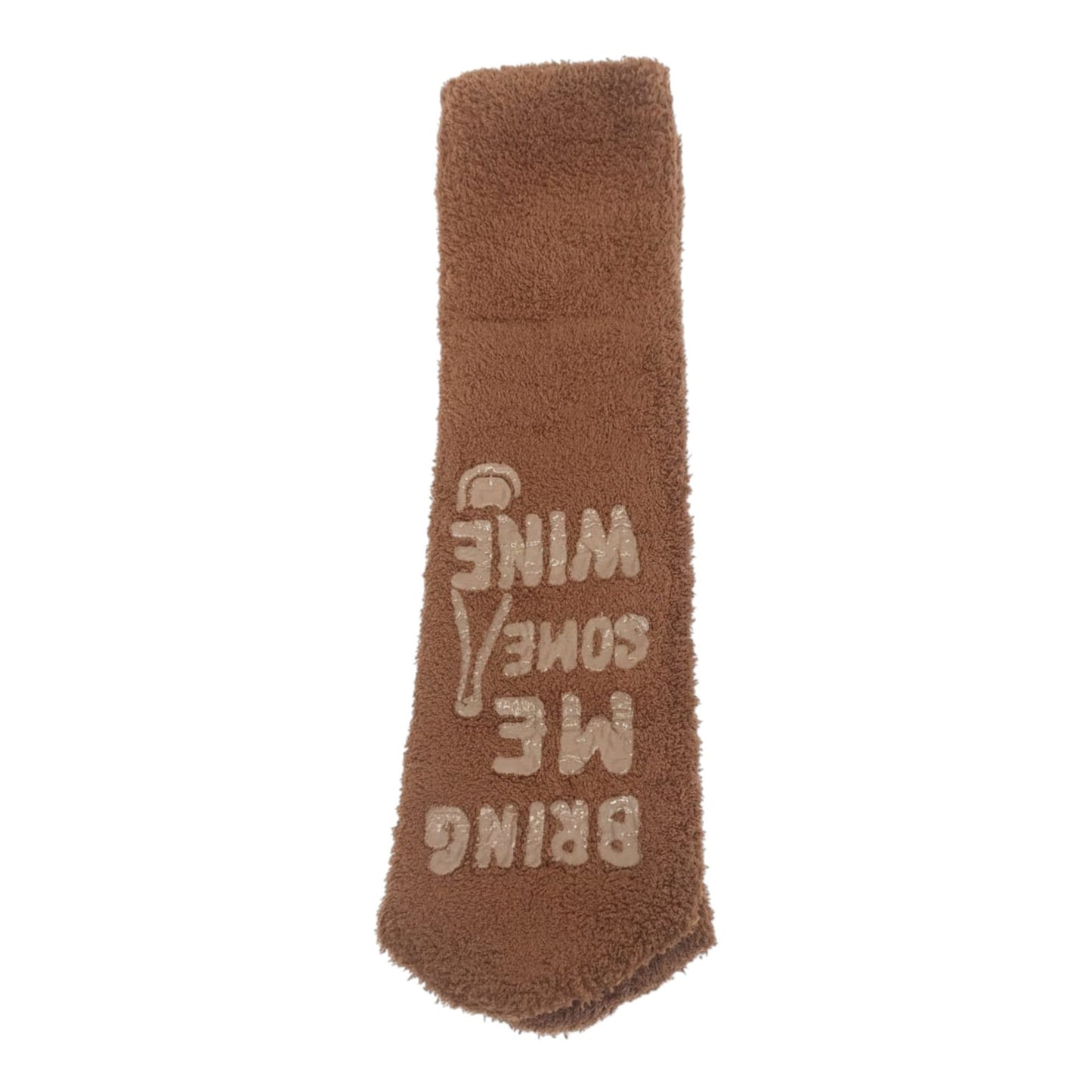 Women's Textured Socks,Brown
