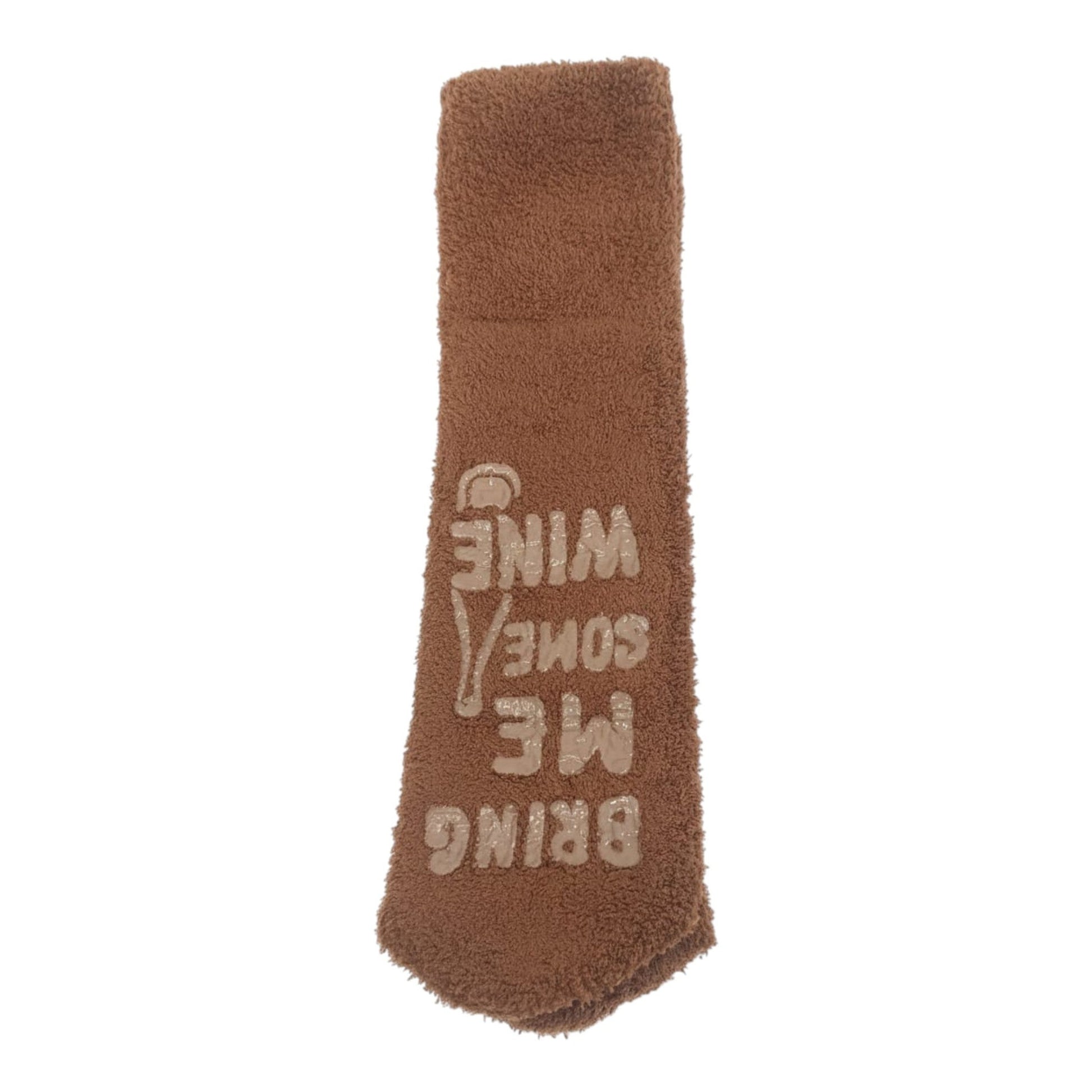 Women's Textured Socks,Brown