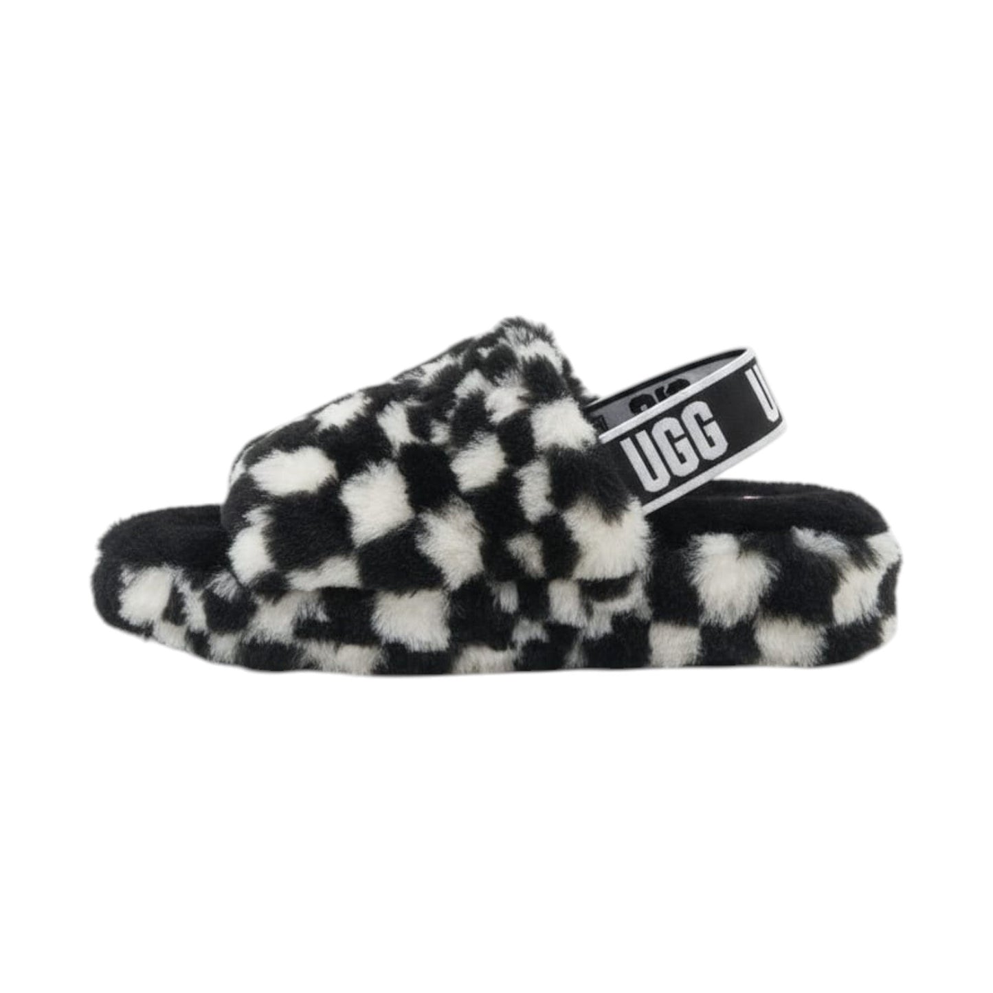 Women's Faux Fur Slipper,Black