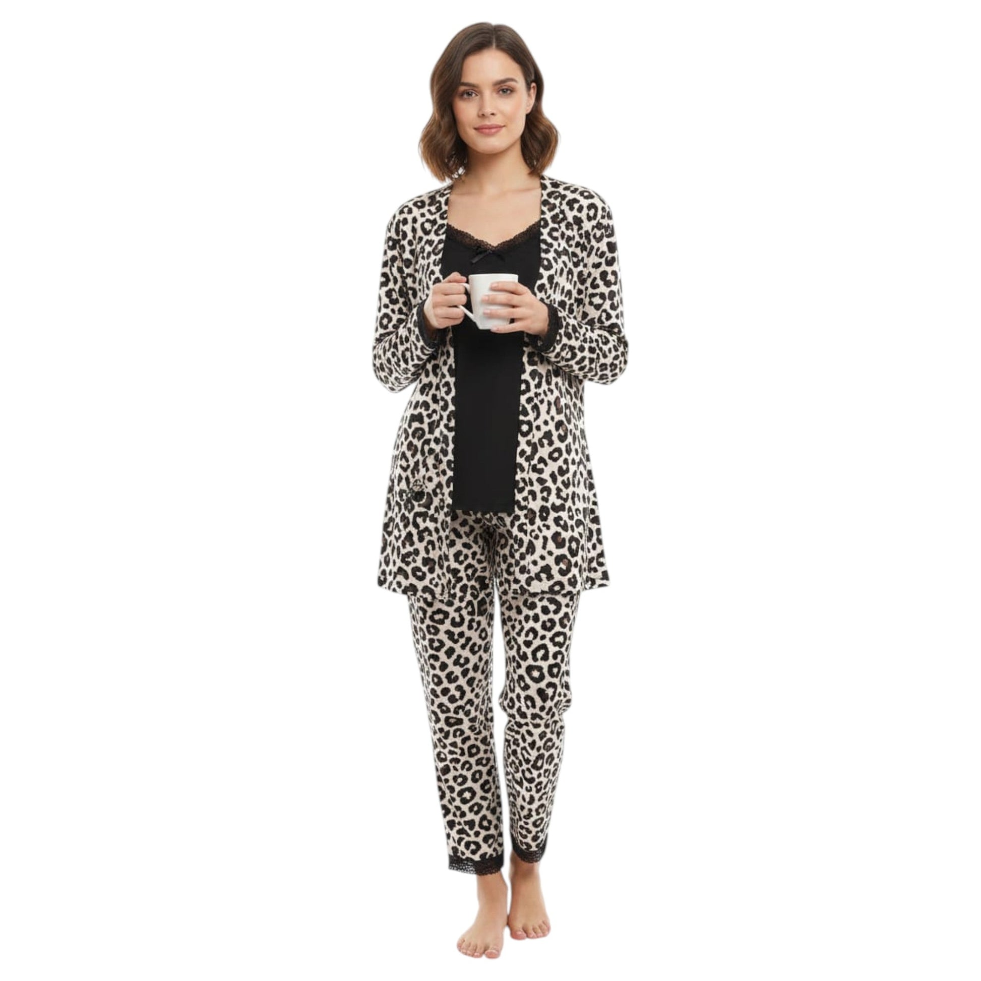 Women's Printed Sleepwear Set,Tiger