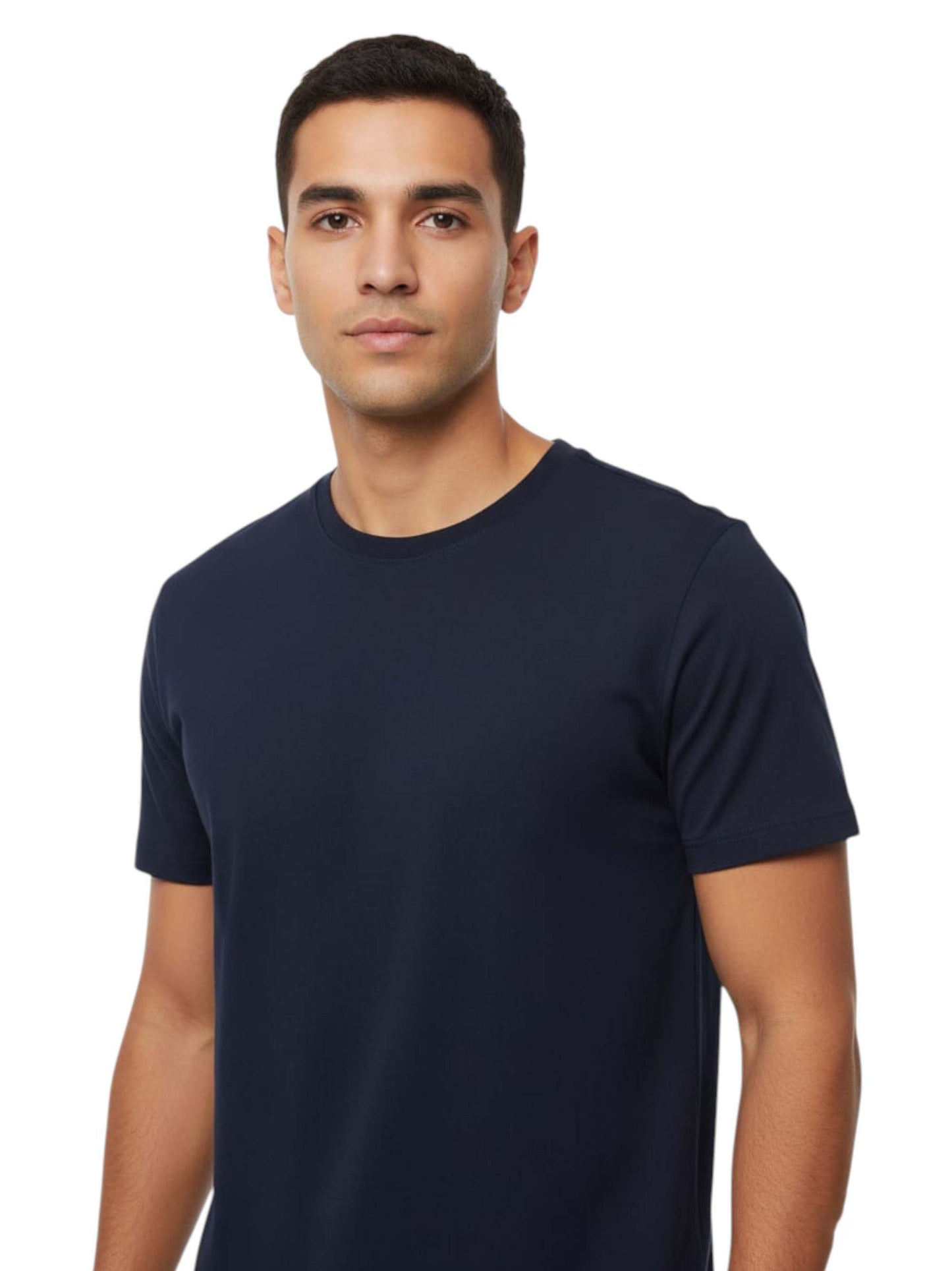 Men's Plain Under Top,Navy