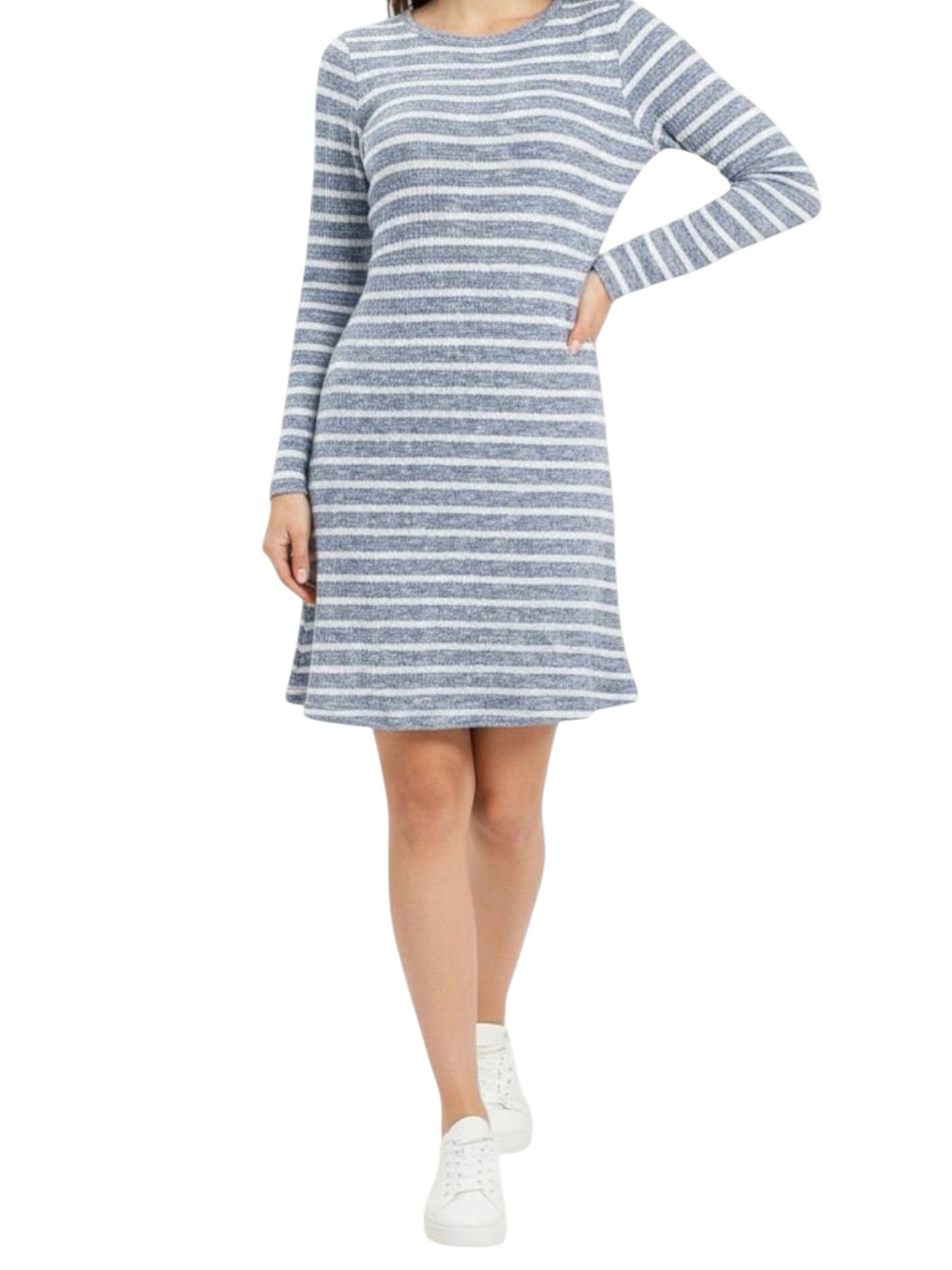 Kids Girl's Striped Dress,Blue