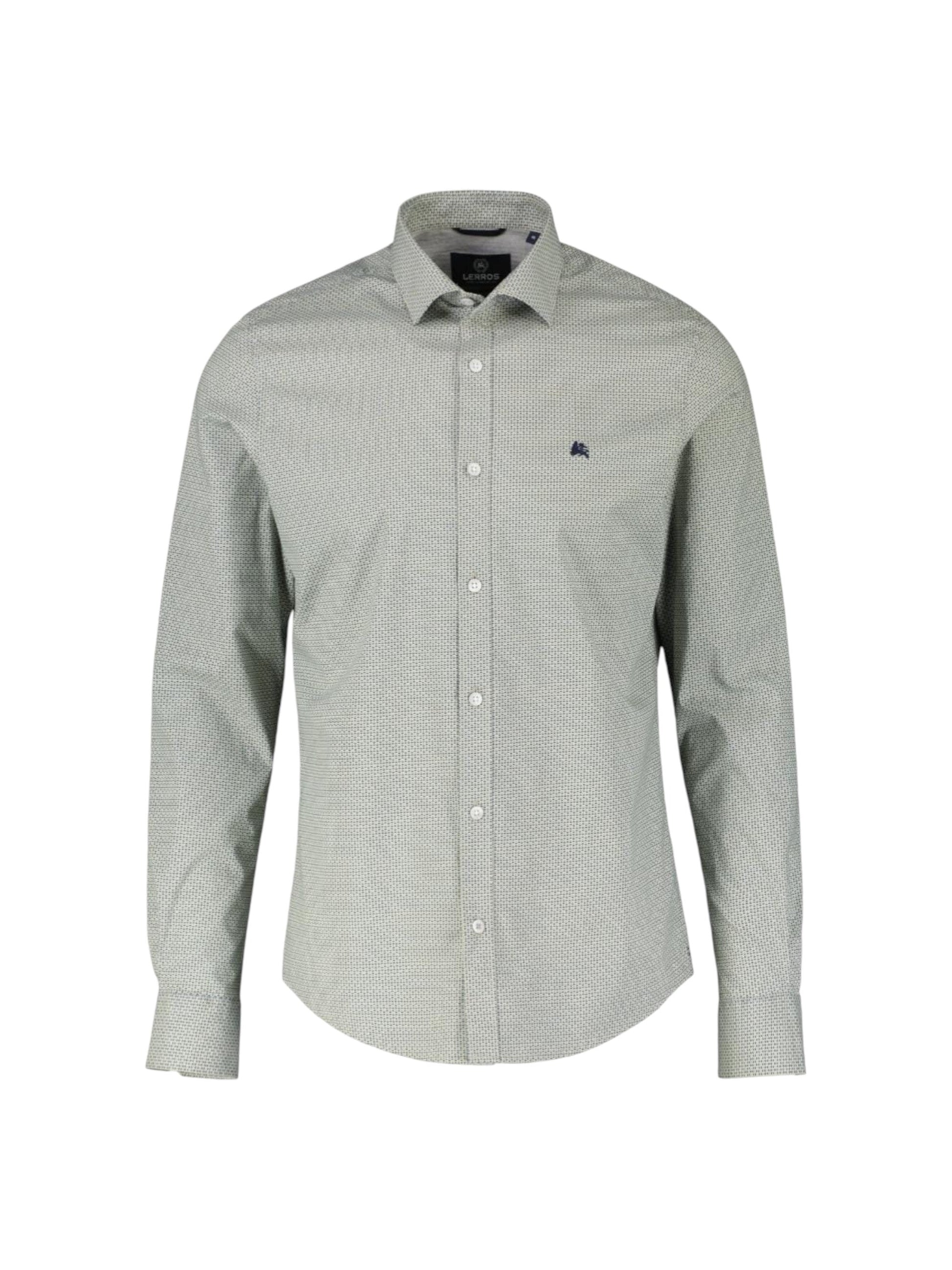 Men's Dotted Dress Shirt,Light Green