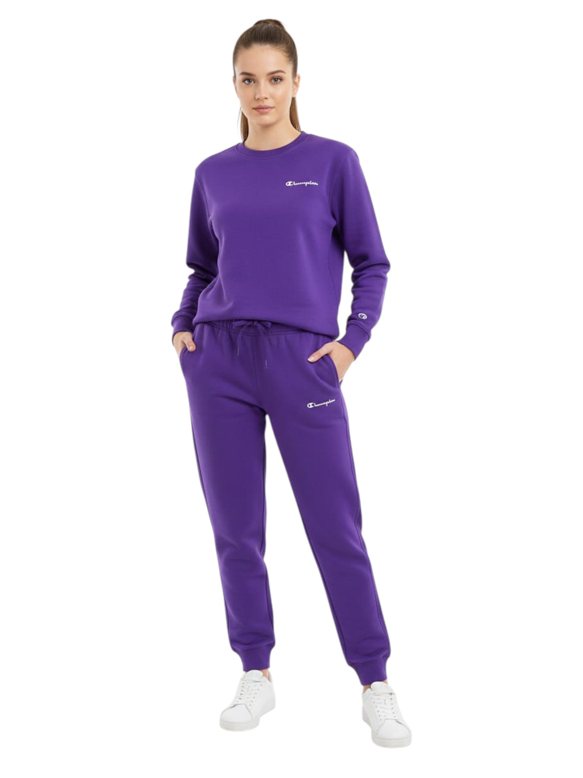 Women's Plain Solid Pant,Dark Purple