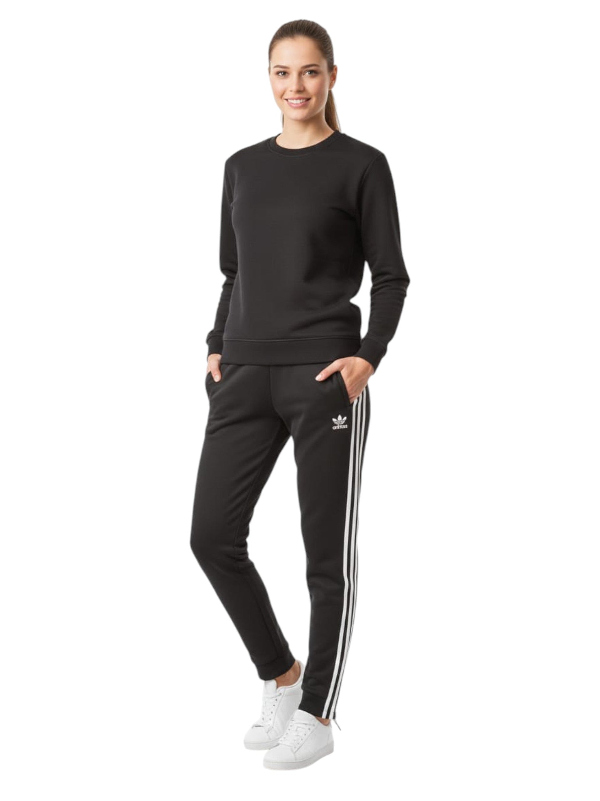 Women's Striped Pant,Black/White