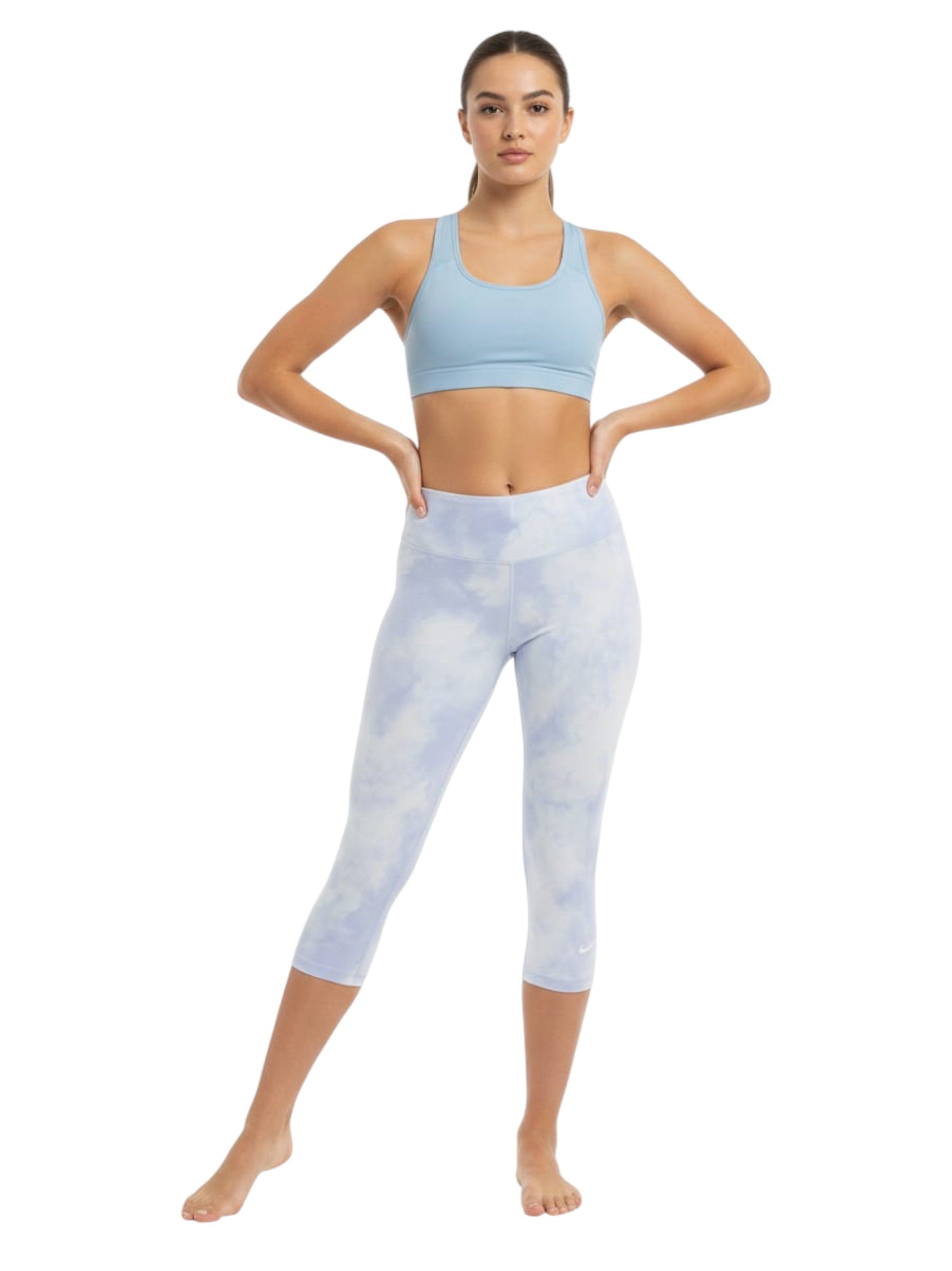 Women's Printed Legging,Purple/White