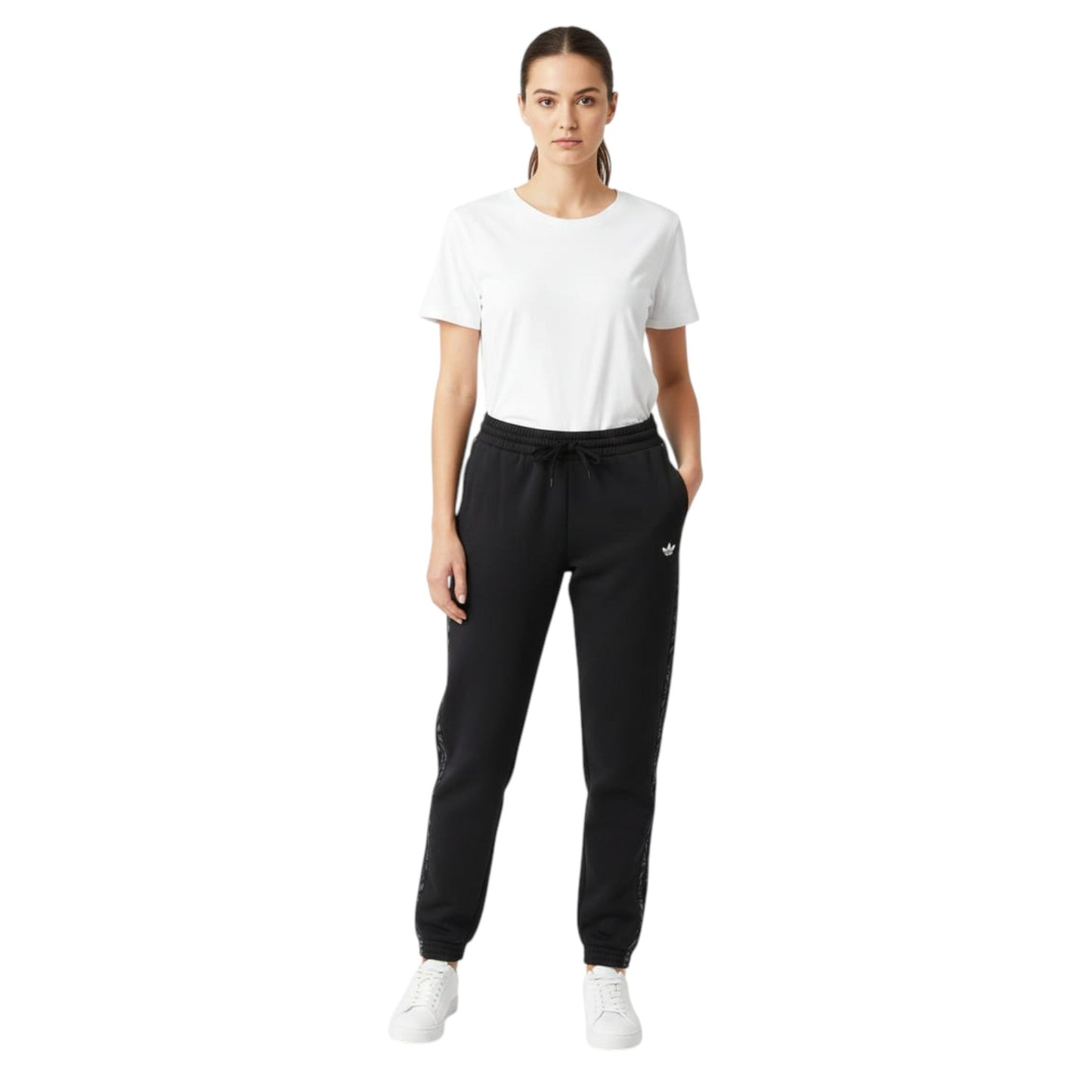 Women's Striped Pant,Black