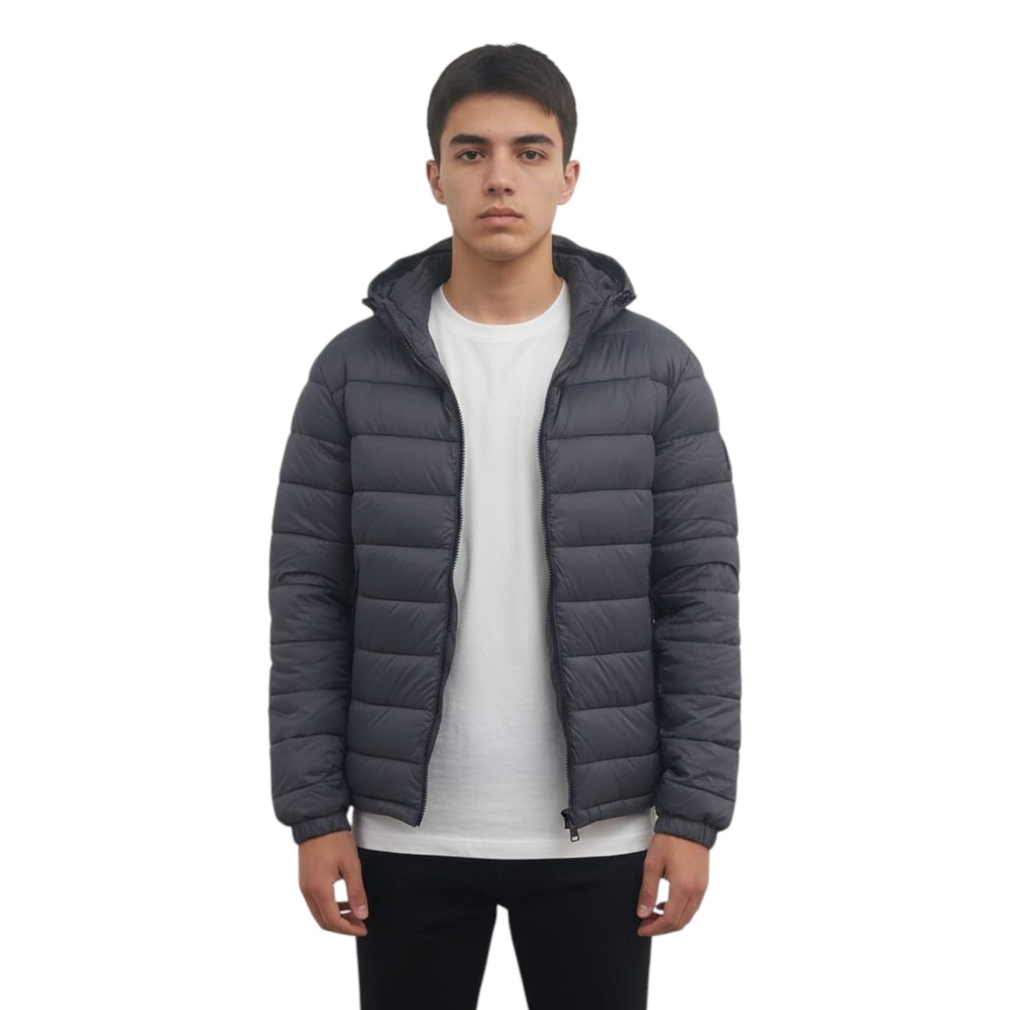 Men's Quilted Jacket,Dark Grey