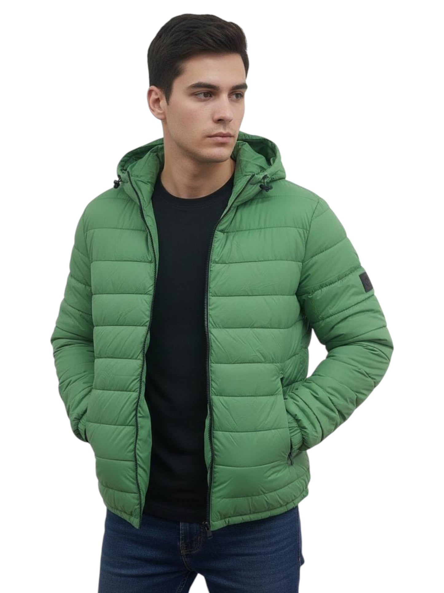 Men's Quilted Jacket,Green
