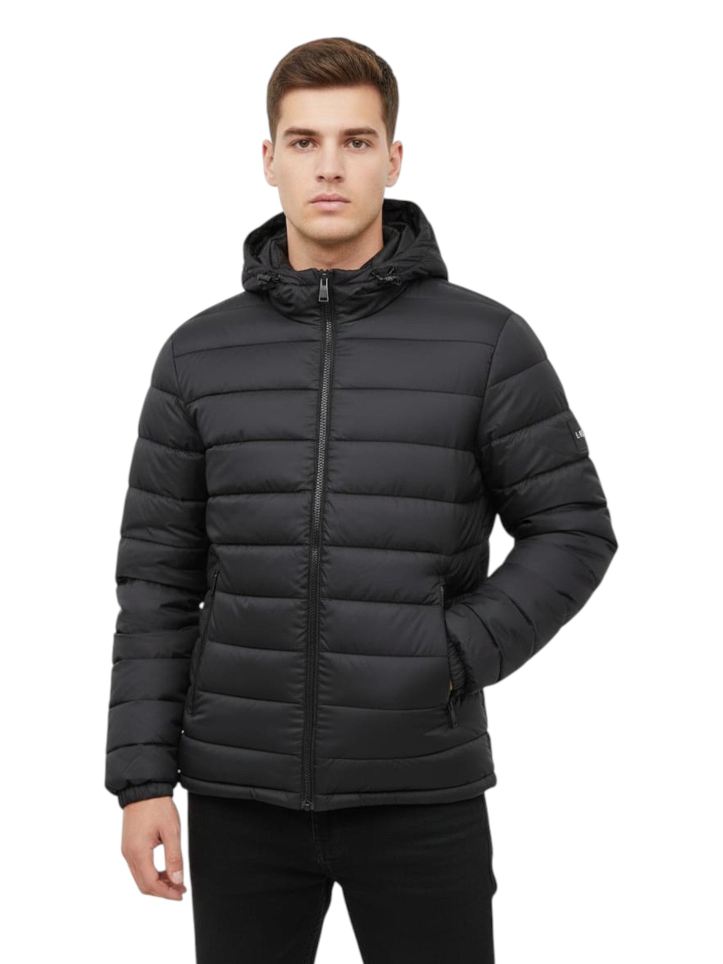 Men's Quilted Jacket,Black