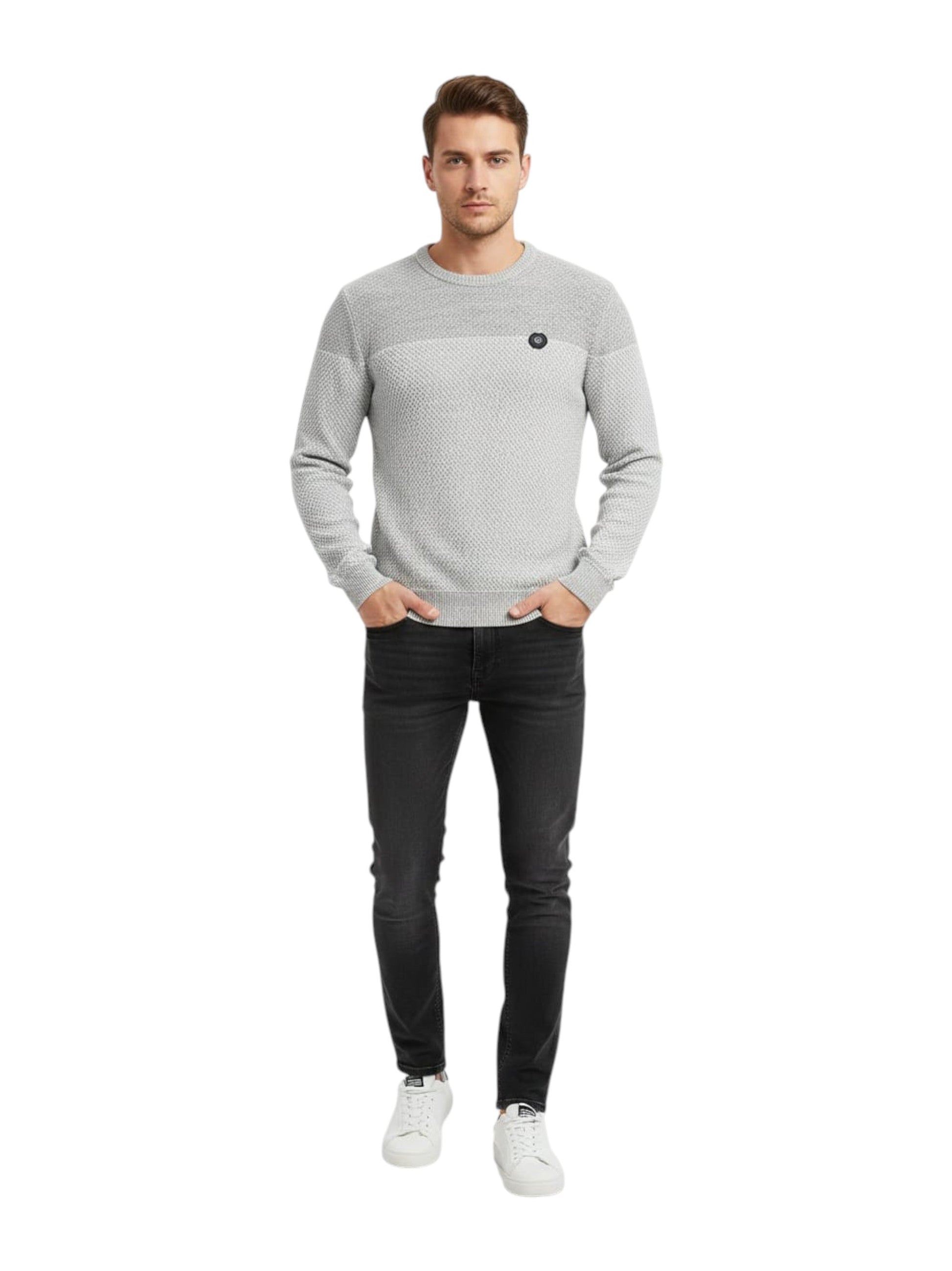 Men's Knitted Sweaters,Light Grey