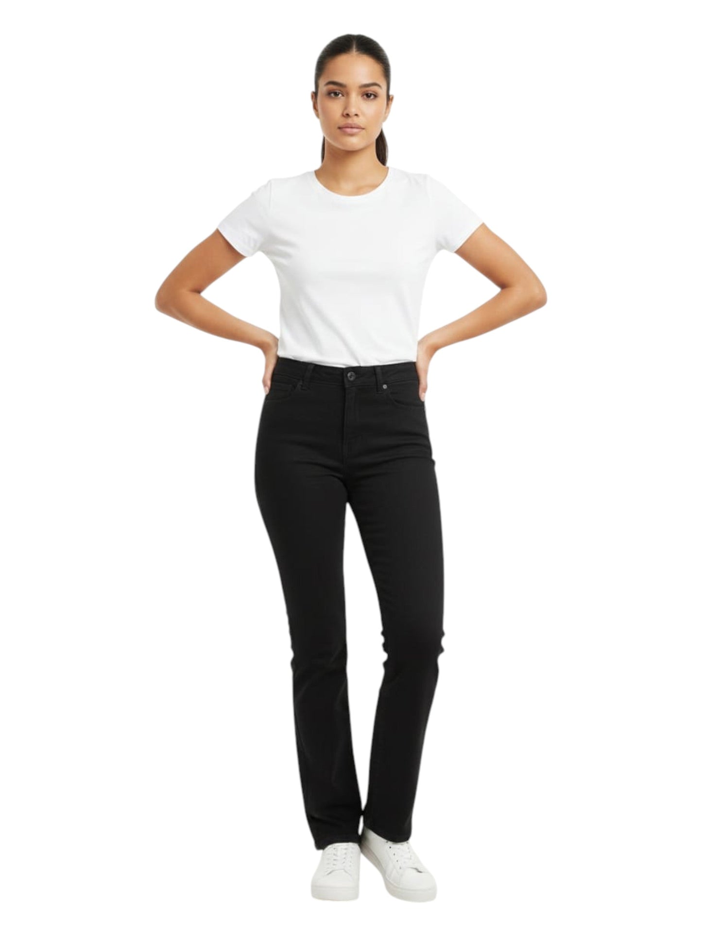 Women's Plain Jeans,Black