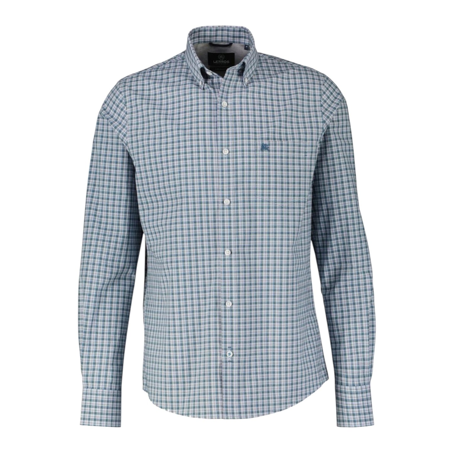 Men's Plaid Dress Shirt,Blue