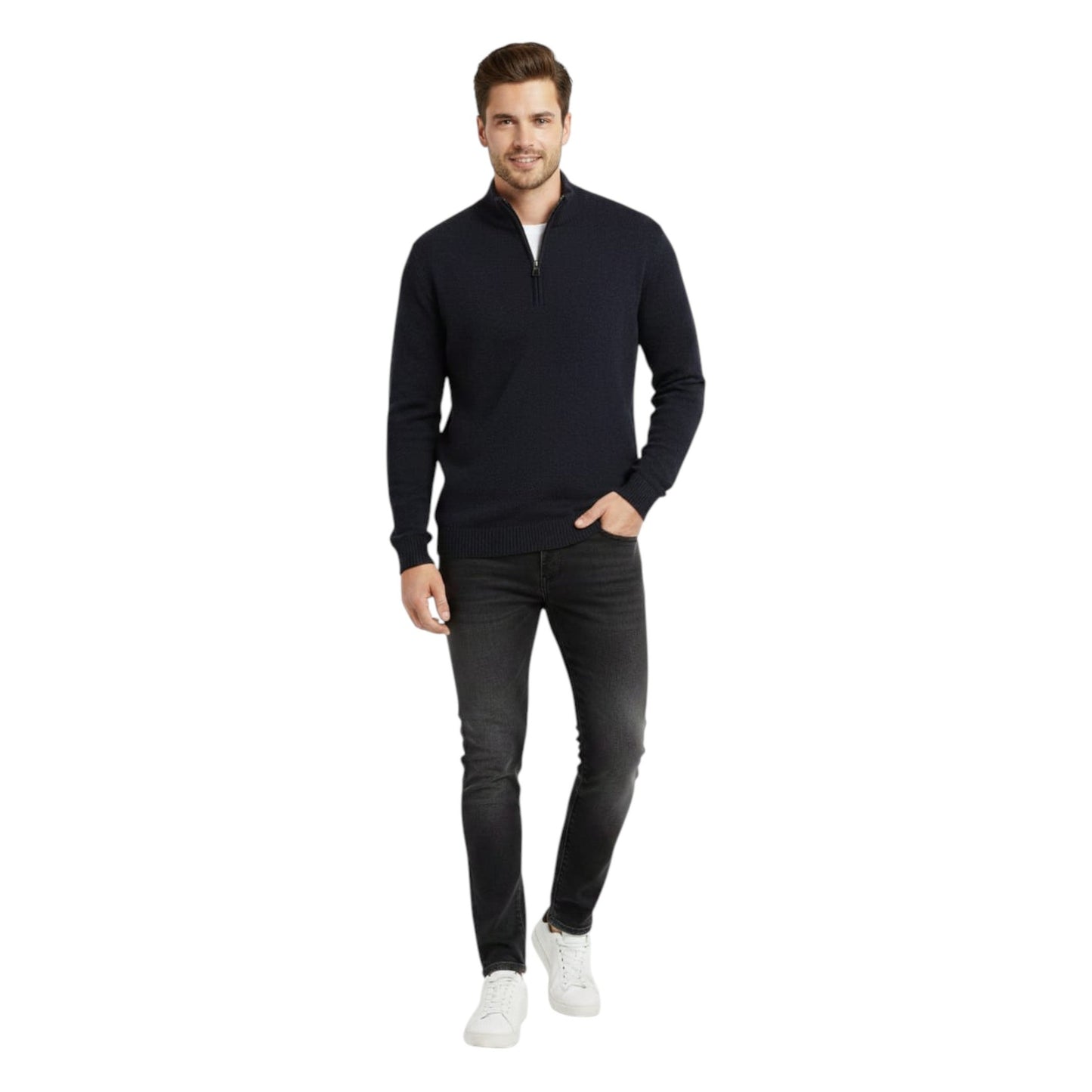 Men's Plain Sweaters,Navy