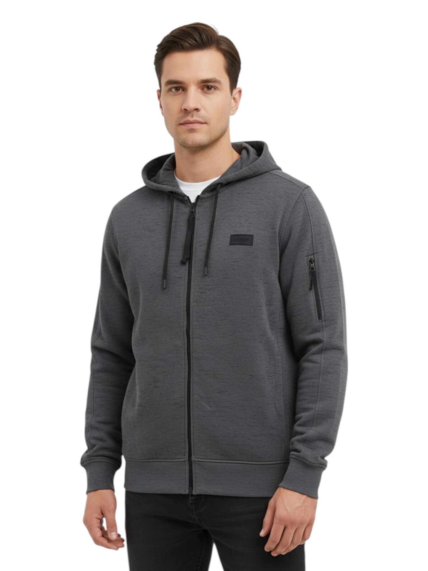 Men's Plain Hoodie,Grey