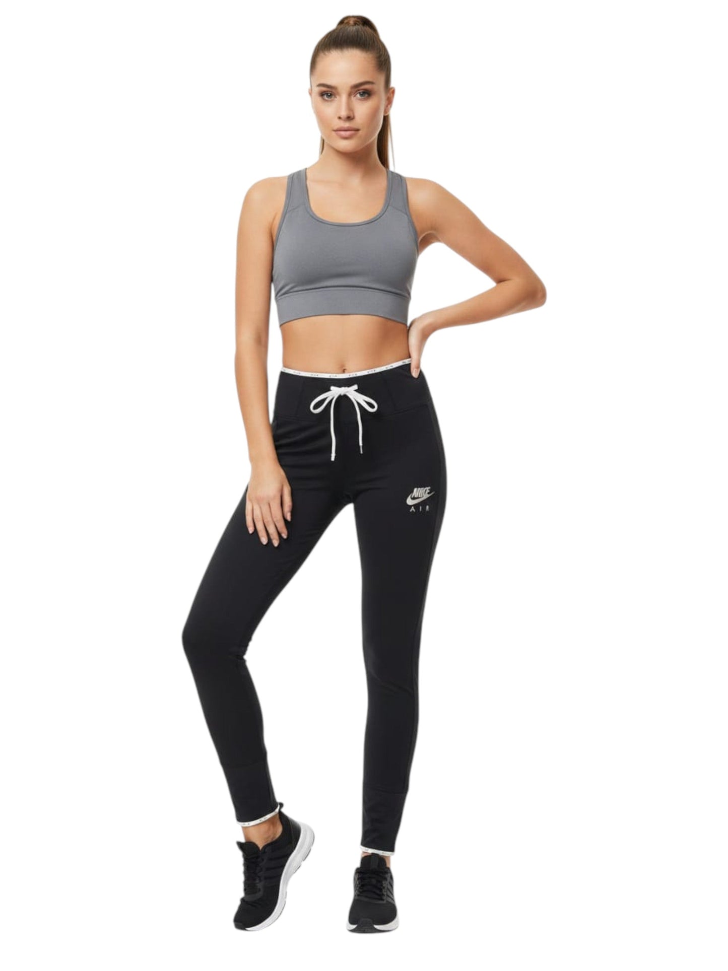 Women's Plain Solid Legging,Black