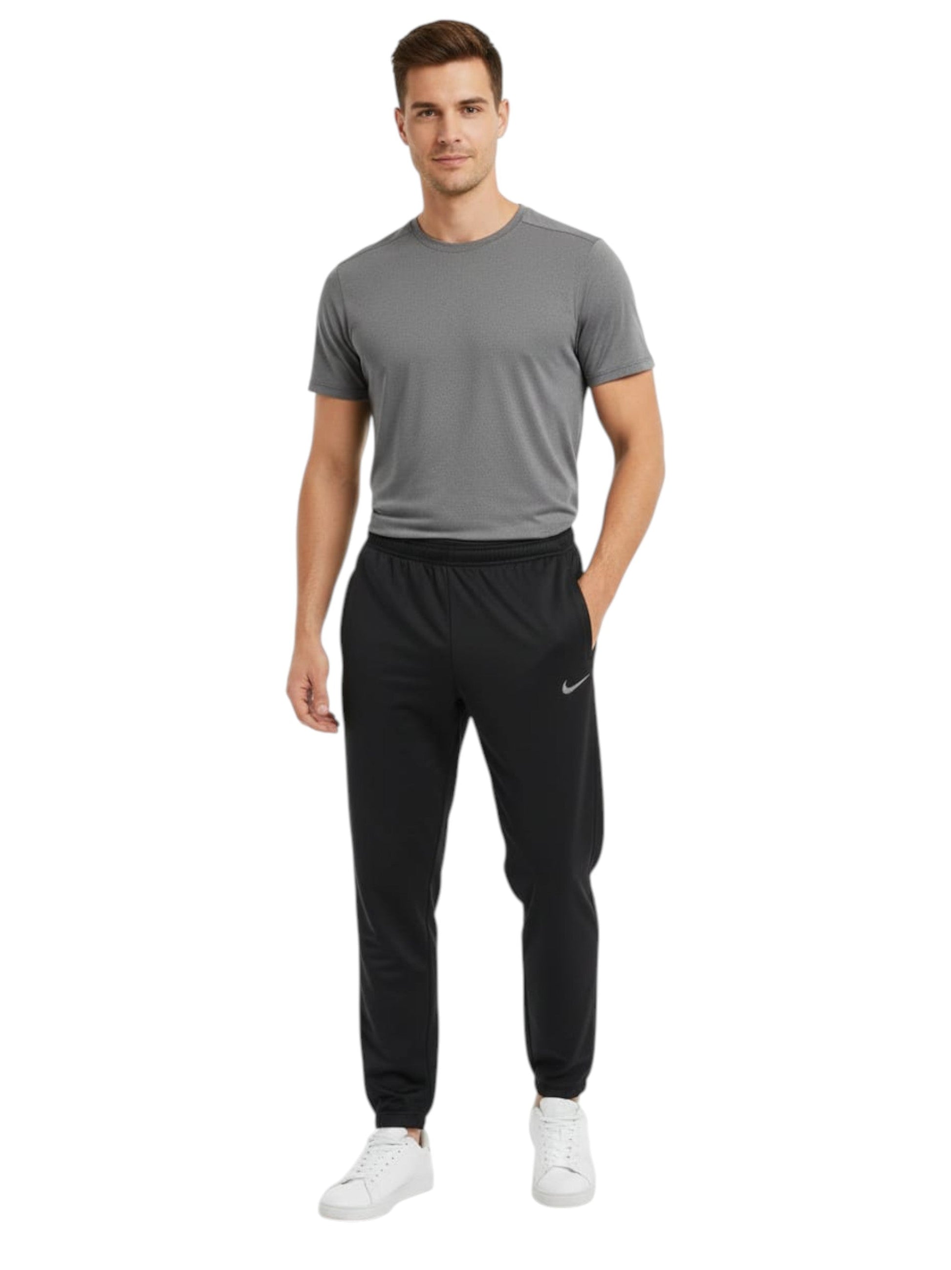 Men's Plain Solid Pant,Black
