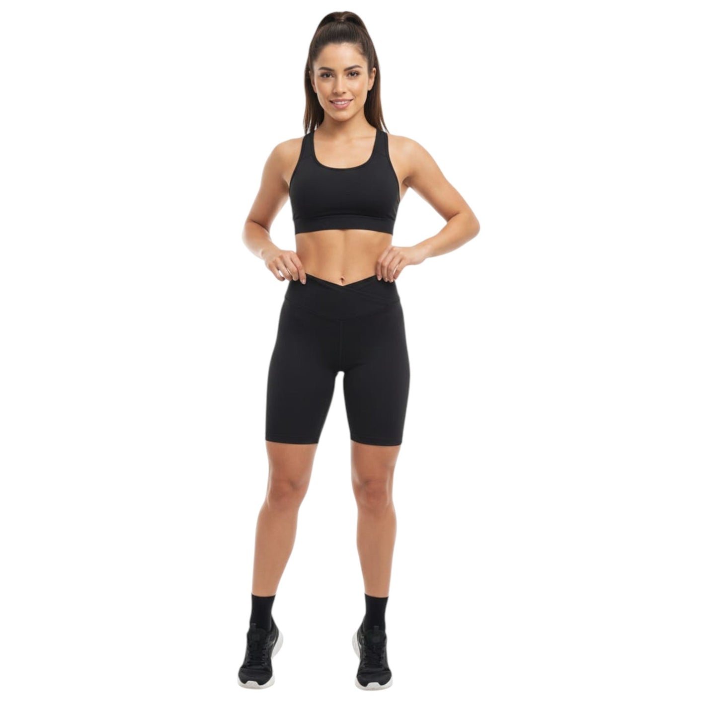 Women's Plain Sport Short,Black