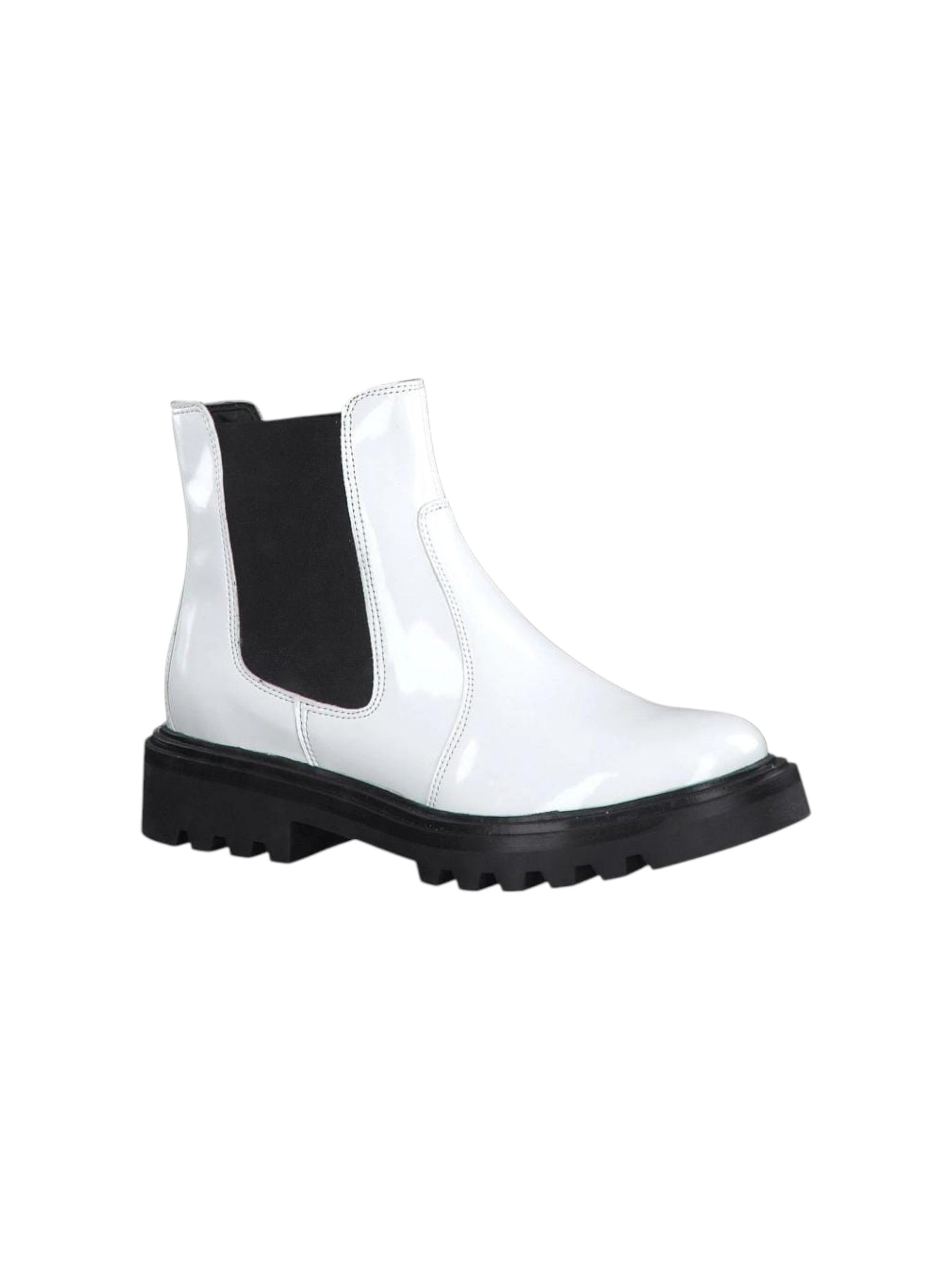 Women's Plain Ankle Boots,White