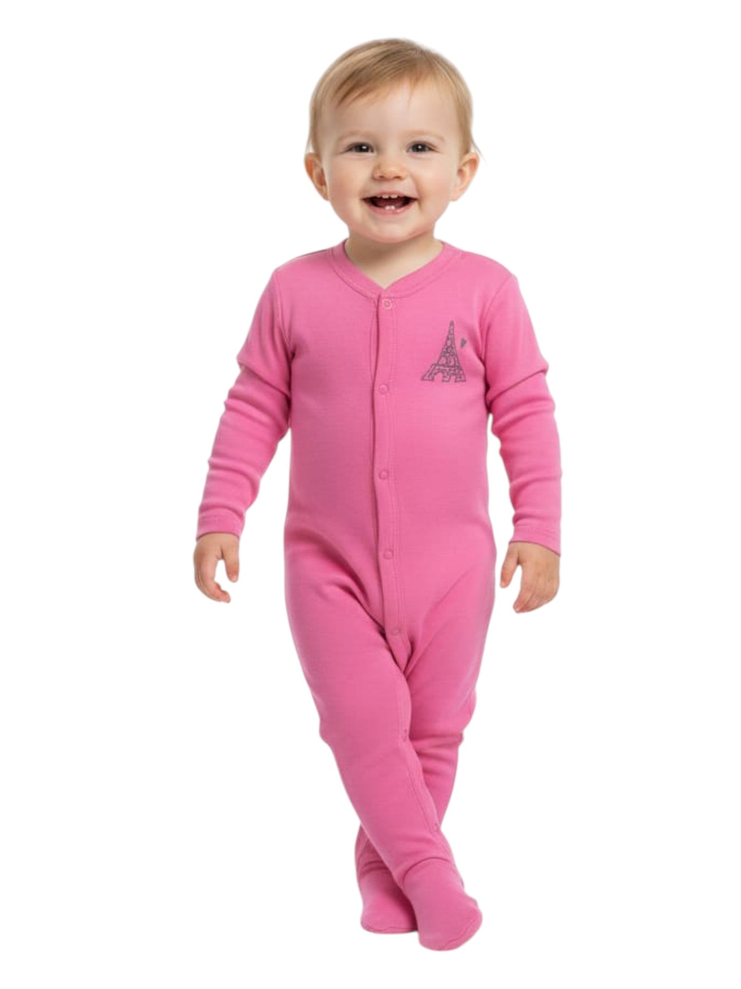 Kids Girl's Plain Jumpsuit,Pink