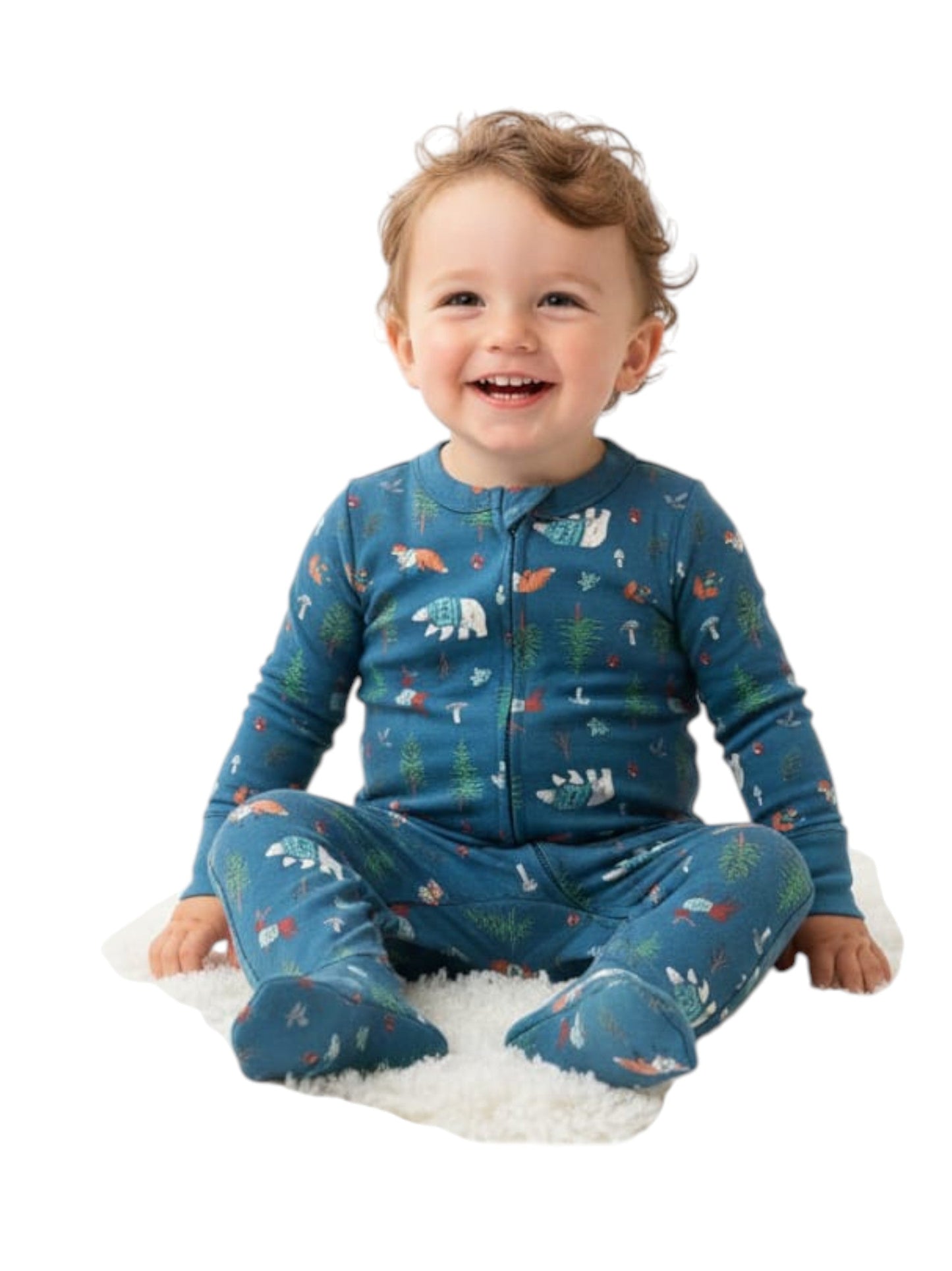 Kids Boy's Graphic Printed Jumpsuit,Blue
