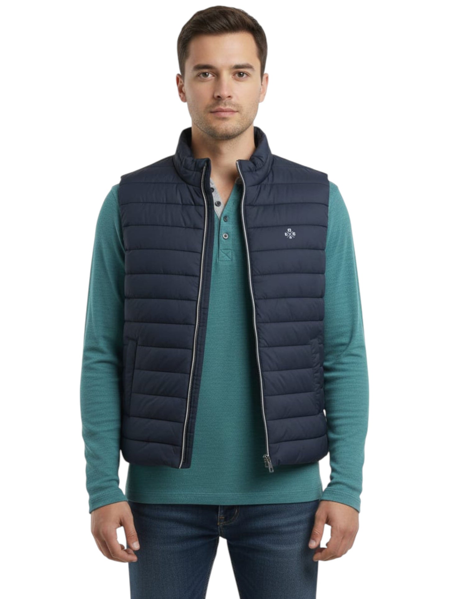 Men's Quilted Vest,Navy