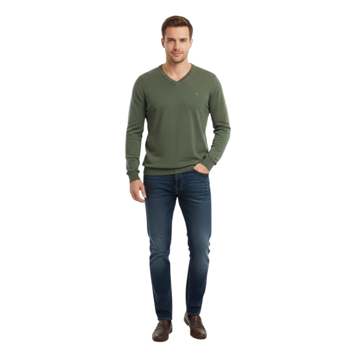 Men's Knitted Top,Olive