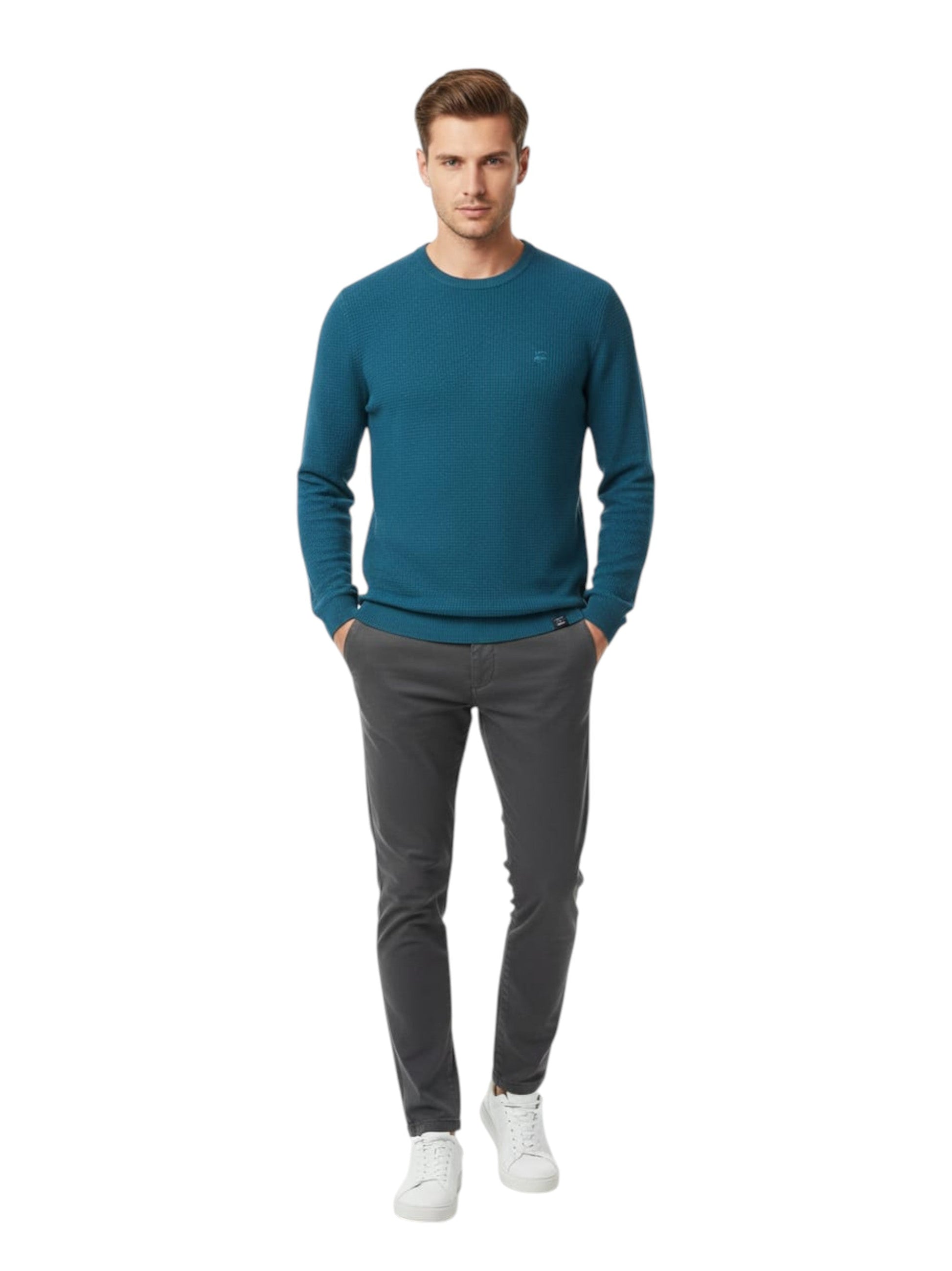 Men's Textured Top,Blue