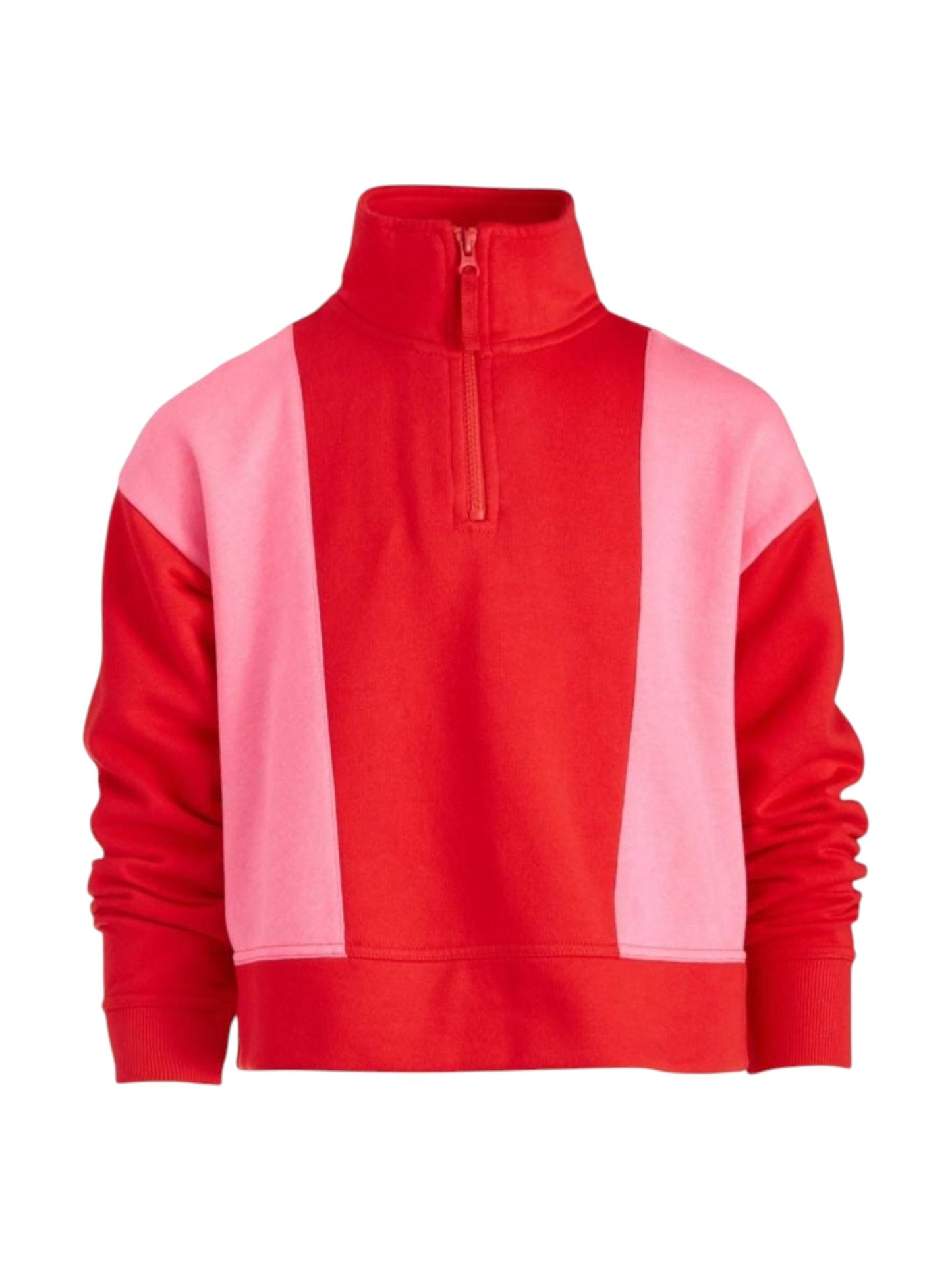 Kid's Girl's Colorblocked Sweaters,Pink/Red
