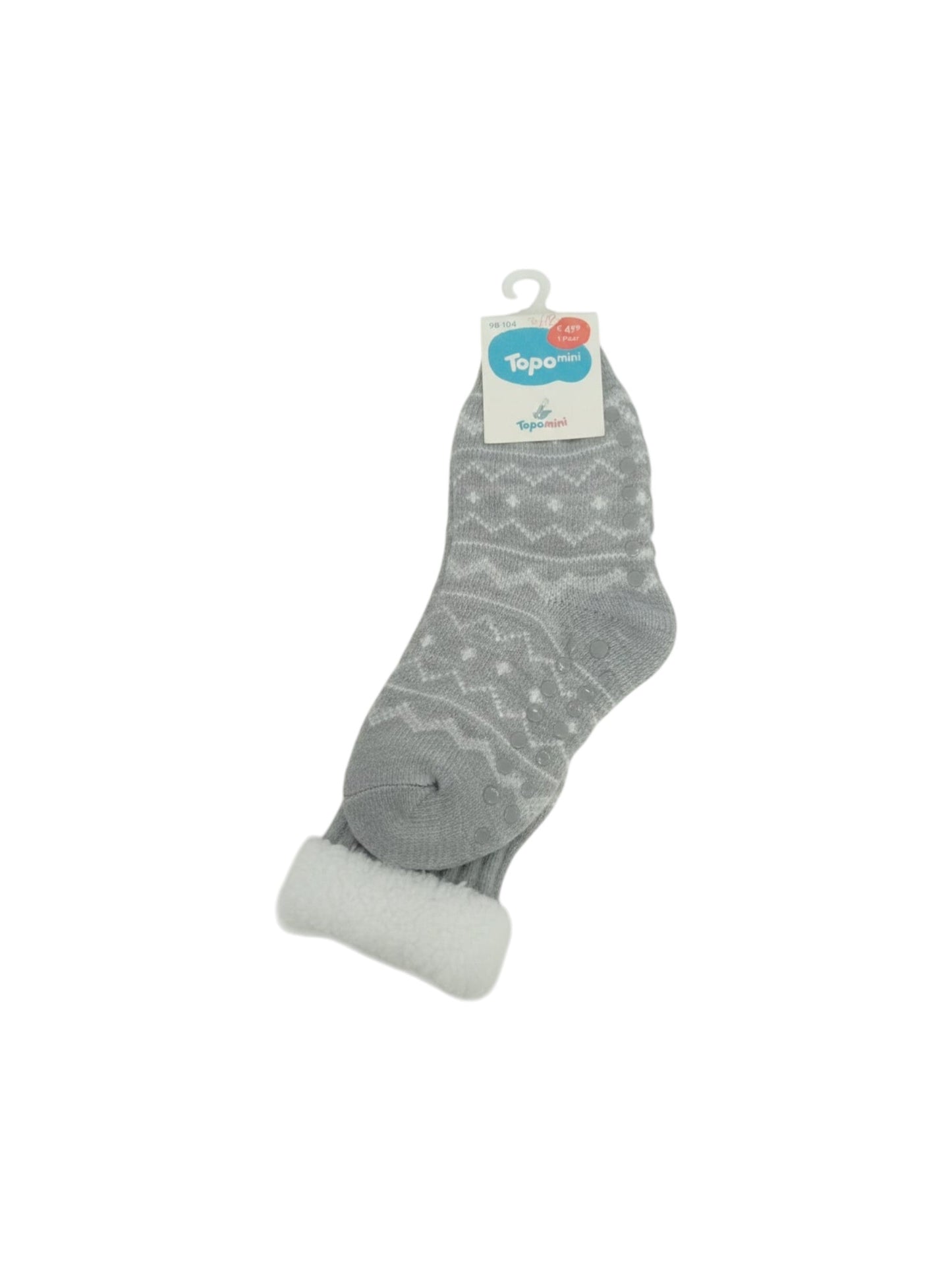 Kids Girl's Knitted Socks,Light Grey