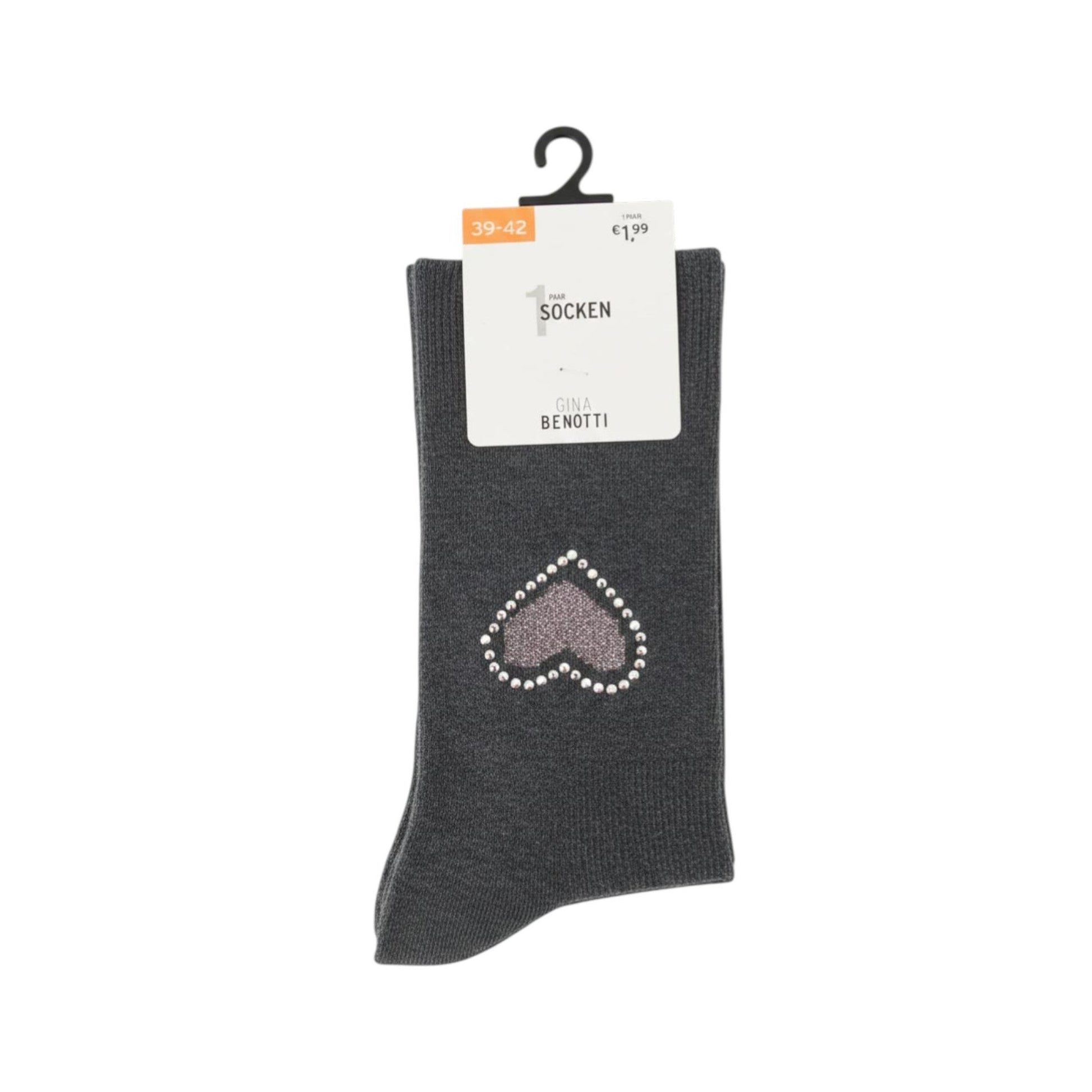 Women's Plain Socks,Grey