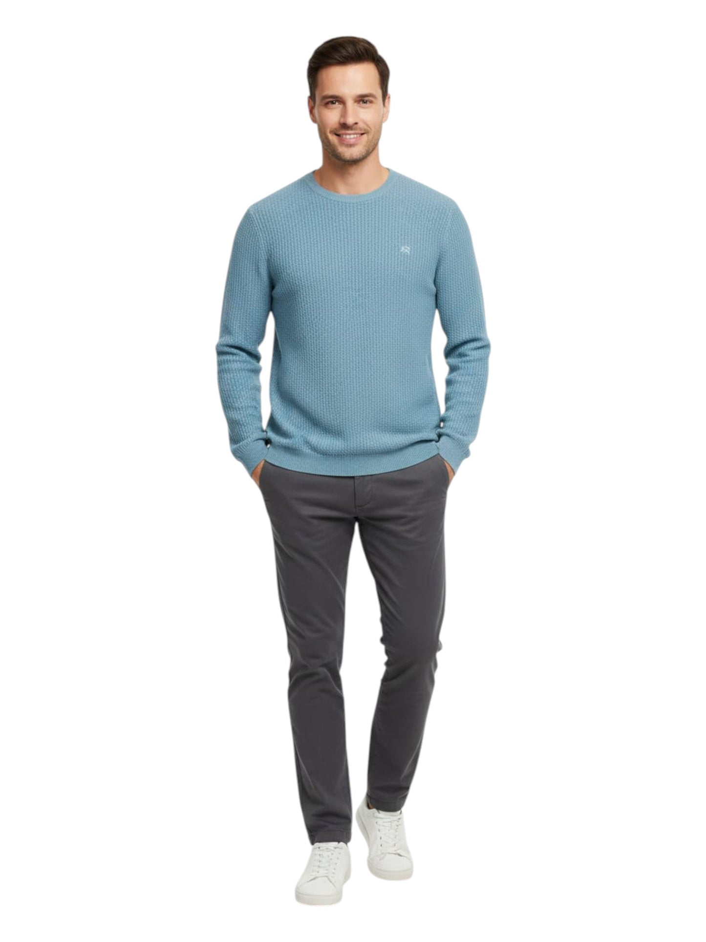 Men's Knitted Sweaters,Light Blue