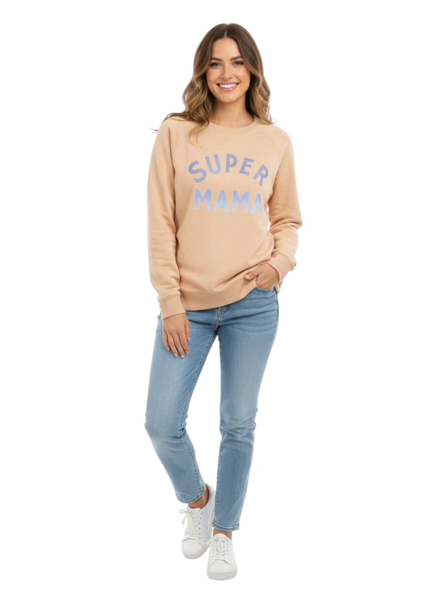Women's Printed Sweaters,Light Orange