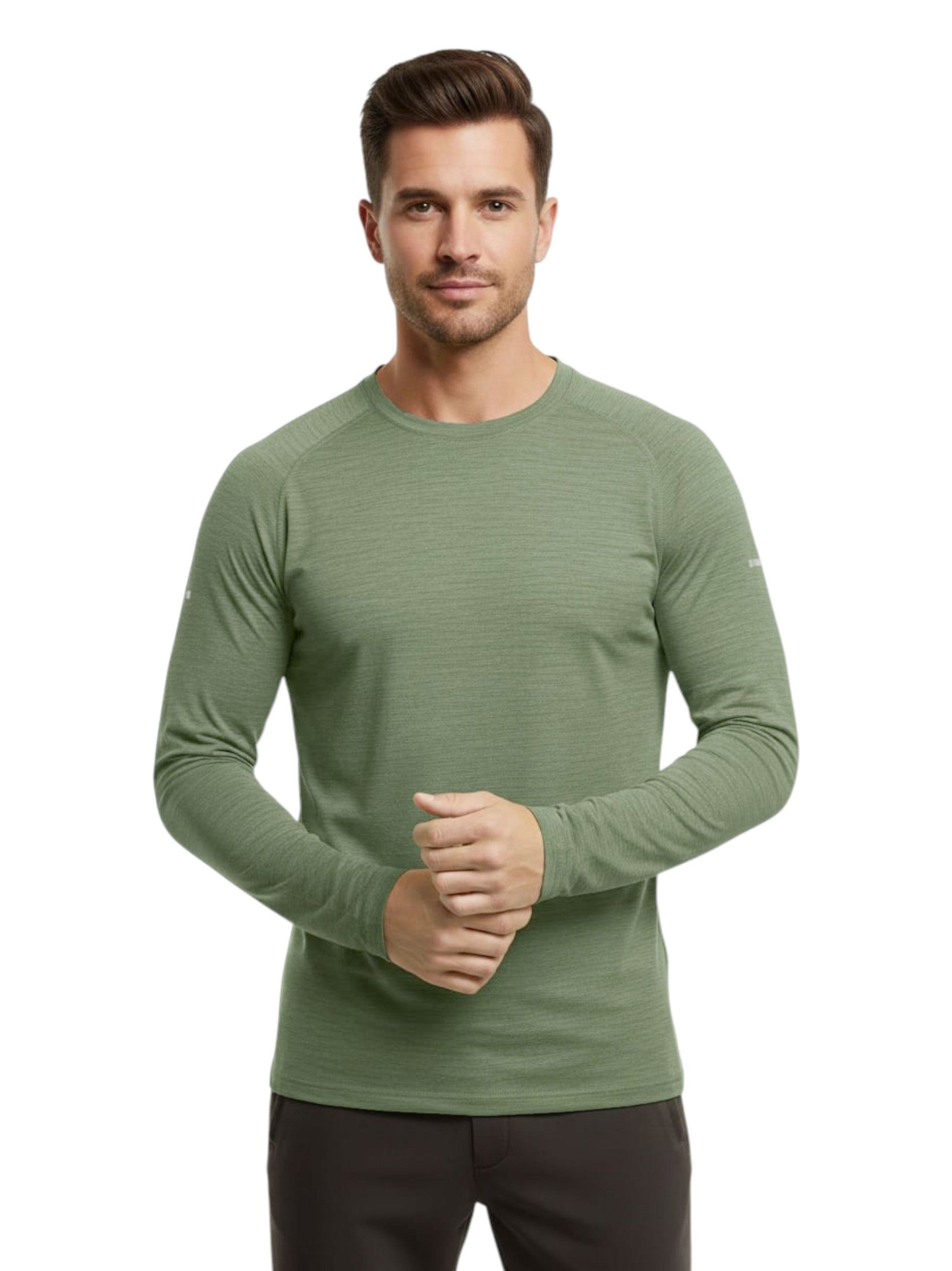 Men's Heather Sport Top,Light Green
