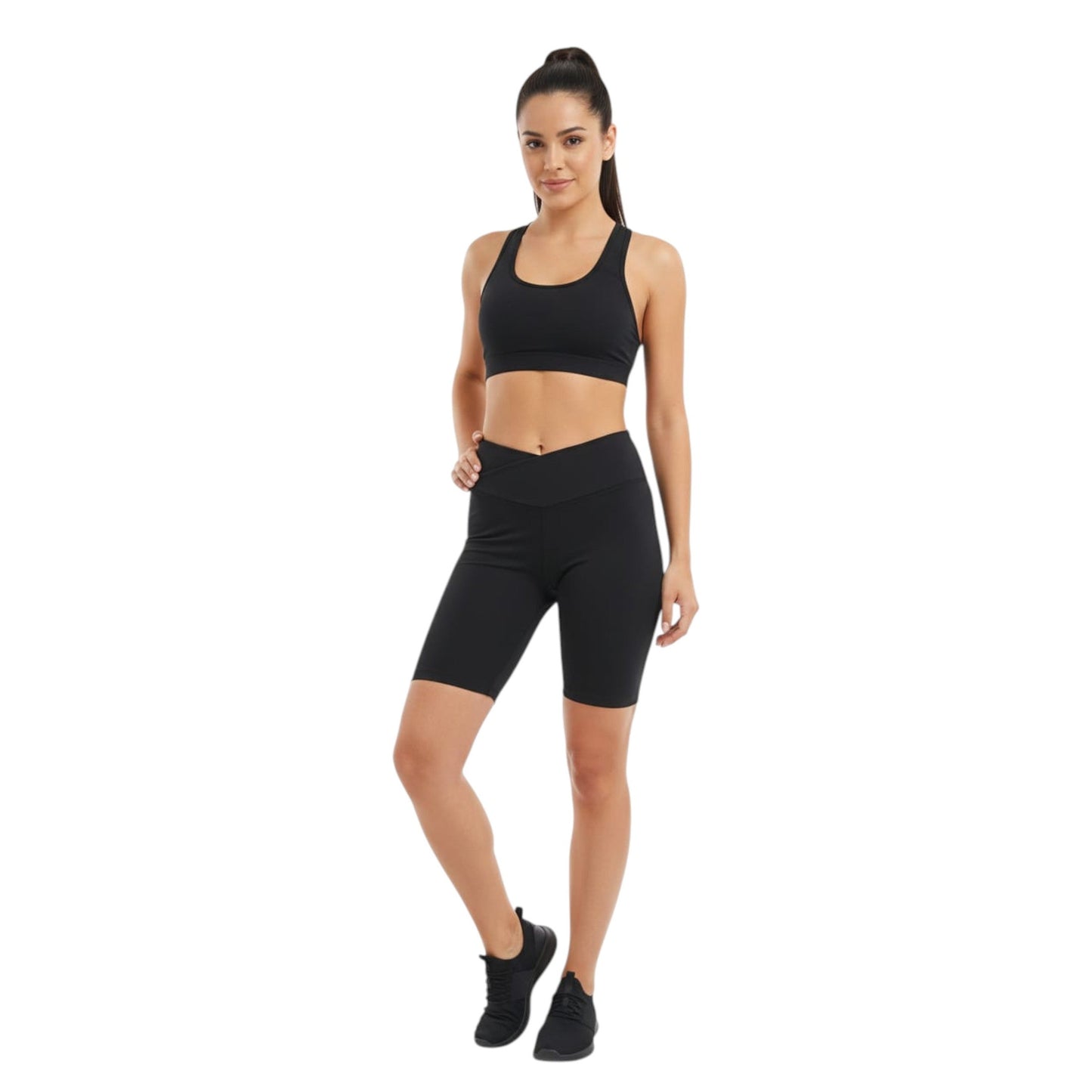 Women's Plain Sport Short,Black