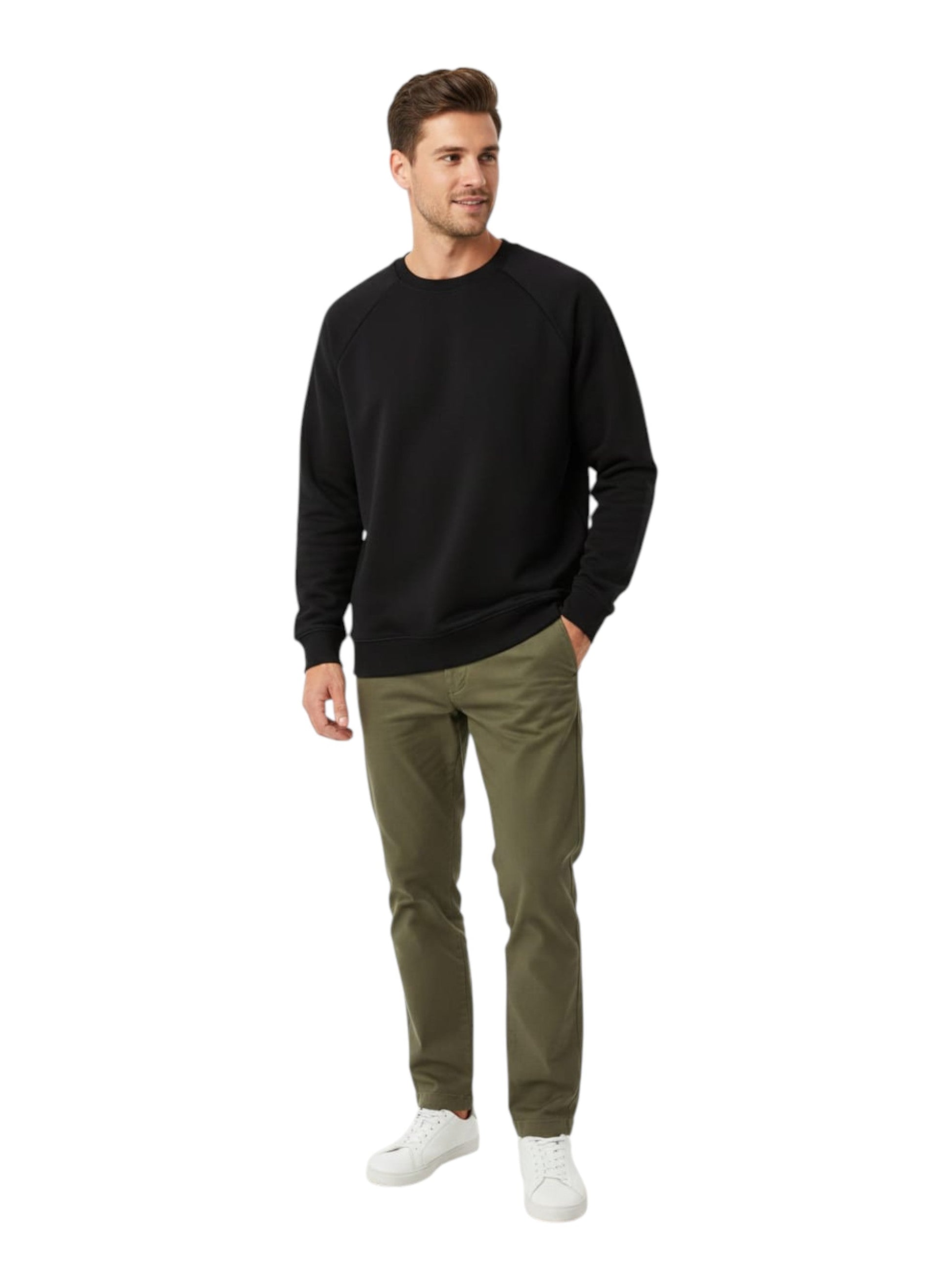 Men's Plain Solid Sweaters,Black