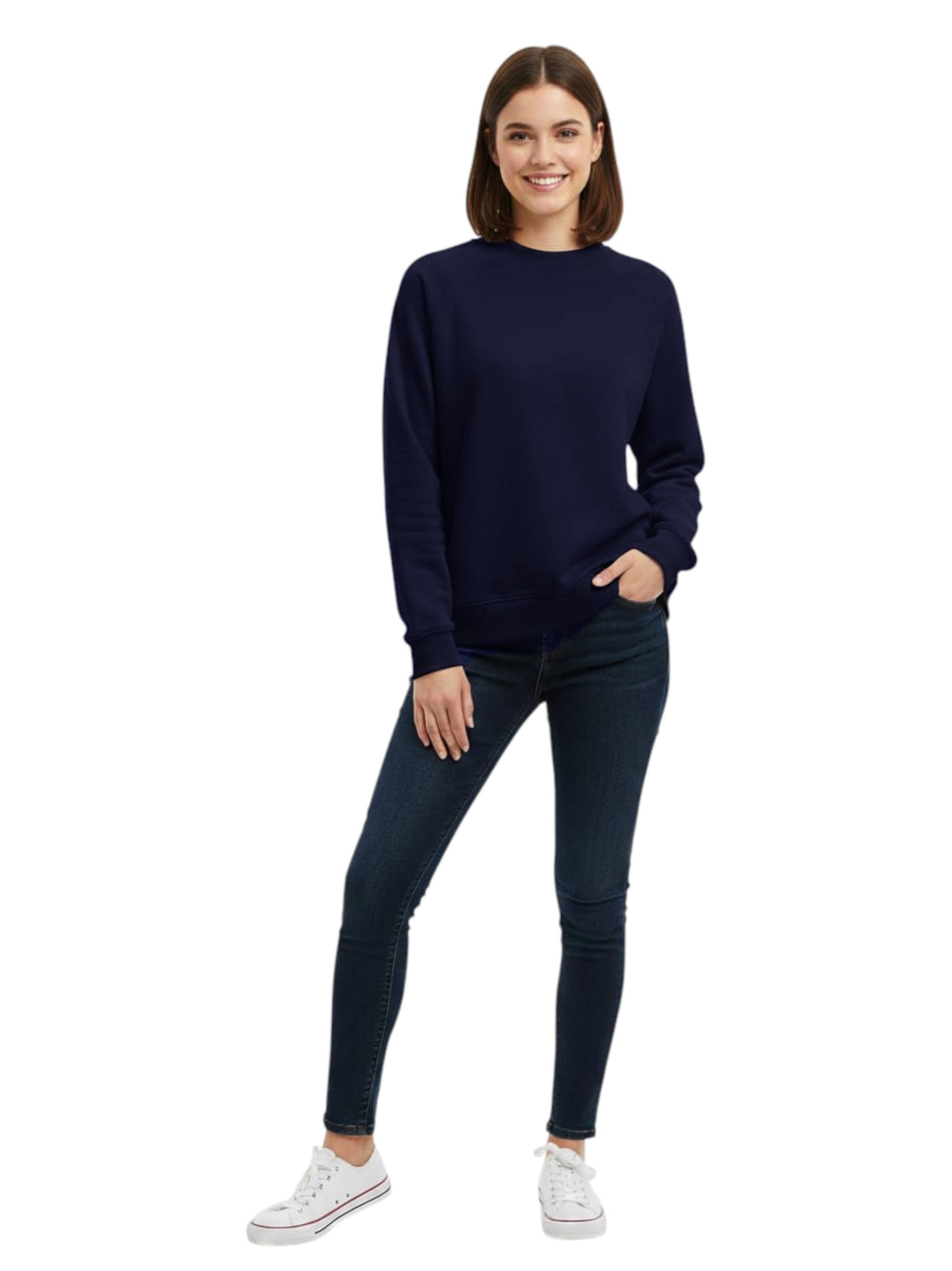 Women's Plain Solid Sweaters,Navy