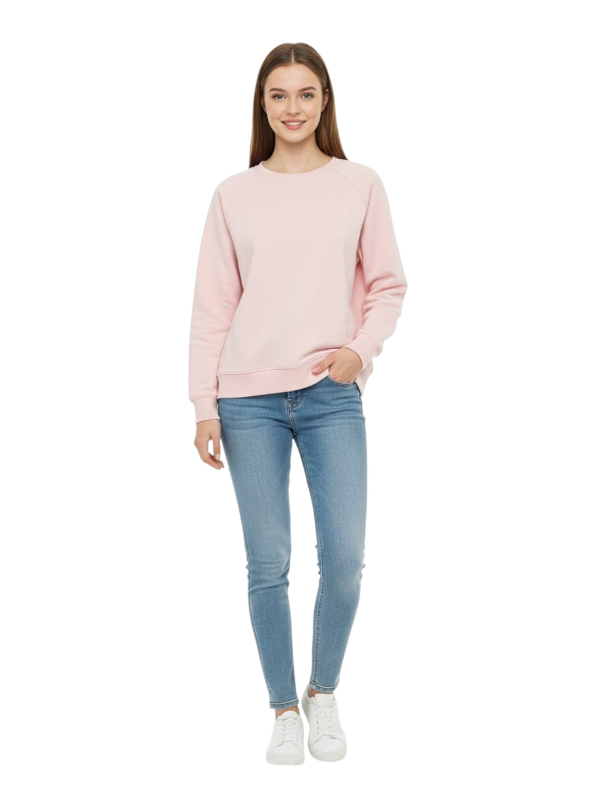 Women's Plain Solid Sweaters,Pink