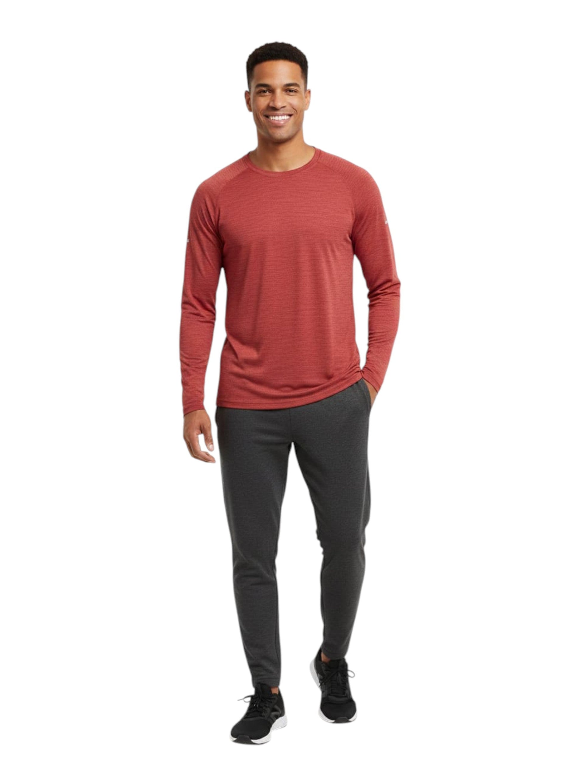 Men's Heather Sport Top,Brick